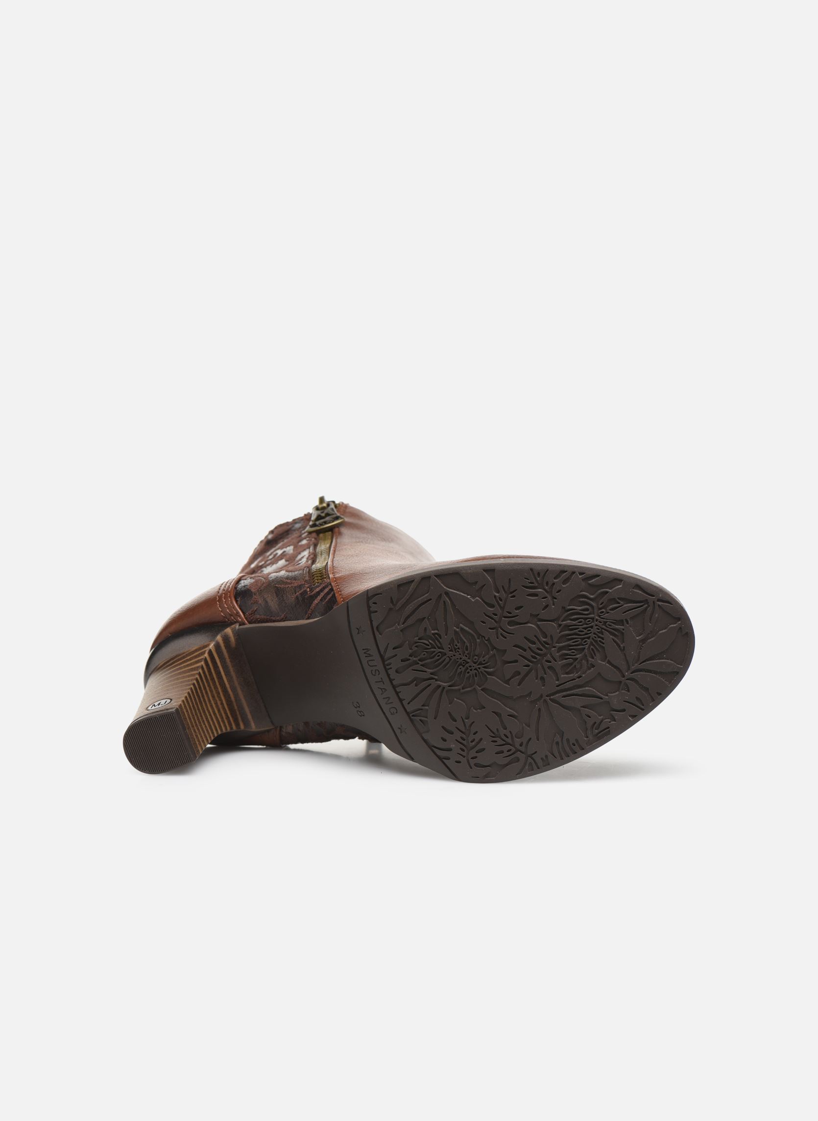 Lage enkellaarsjes Nathael dames bruin Mustang shoes Lage enkellaarsjes Nathael dames bruin KASTANIE