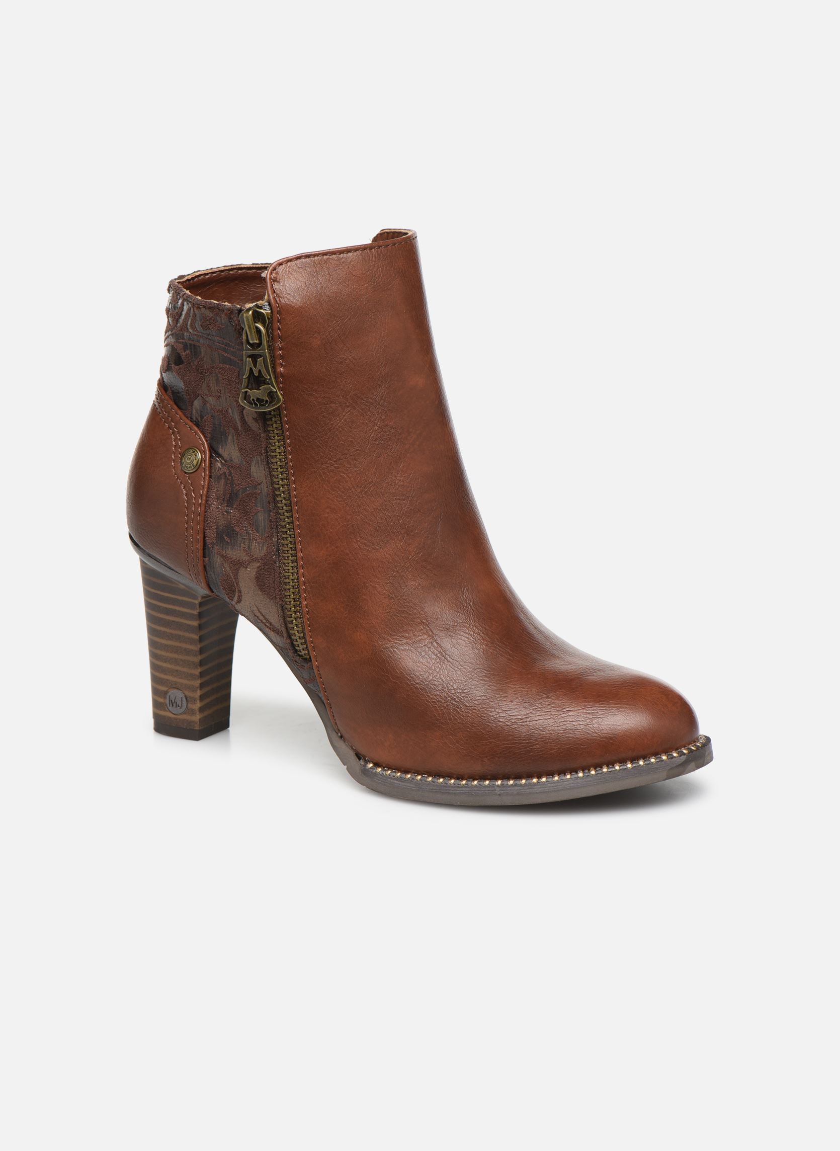 Lage enkellaarsjes Nathael dames bruin Mustang shoes Lage enkellaarsjes Nathael dames bruin KASTANIE