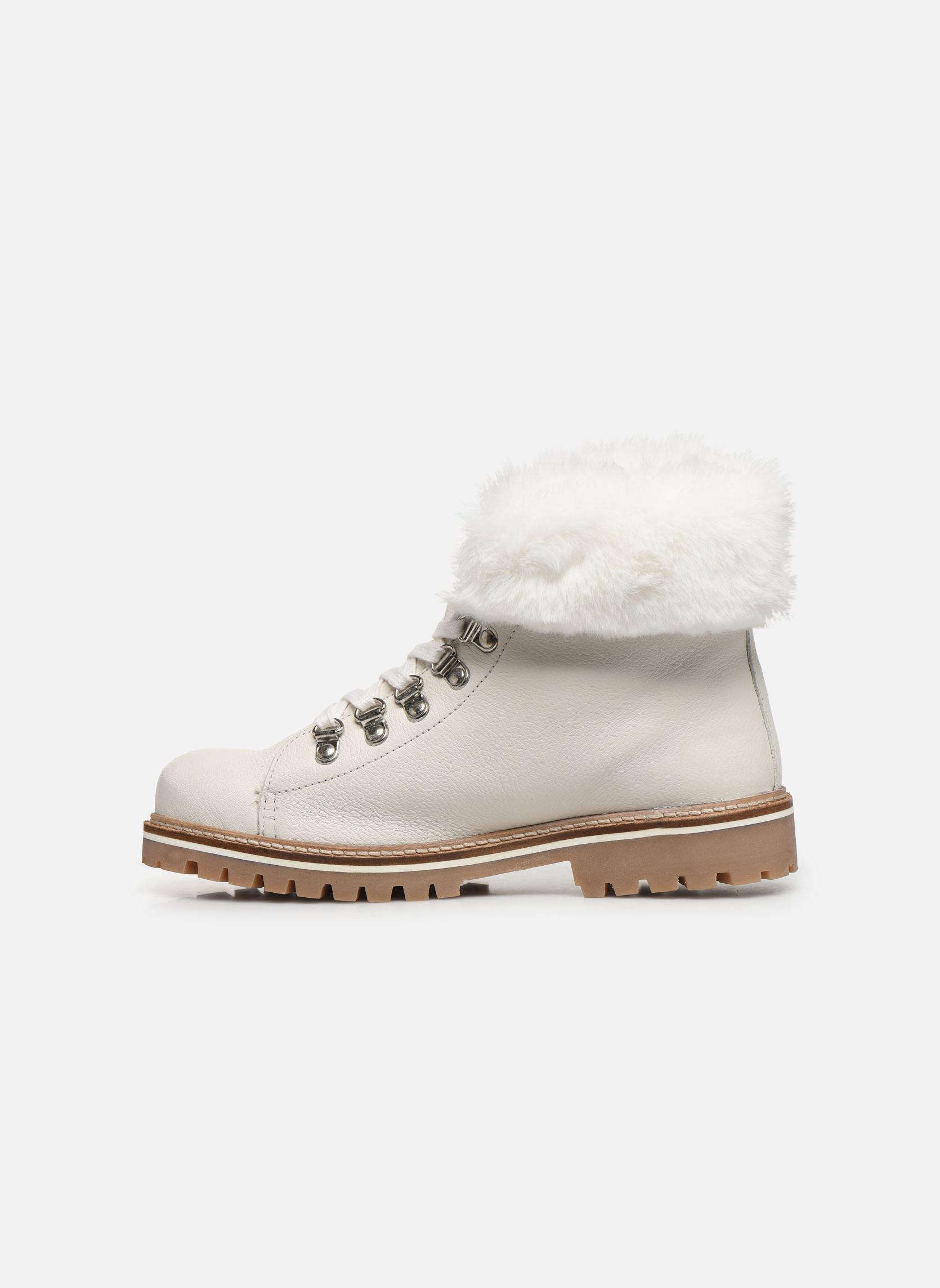 Bottines à lacets Lacen femme blanc Les Tropéziennes par M Belarbi Bottines à lacets Lacen femme blanc BLANC