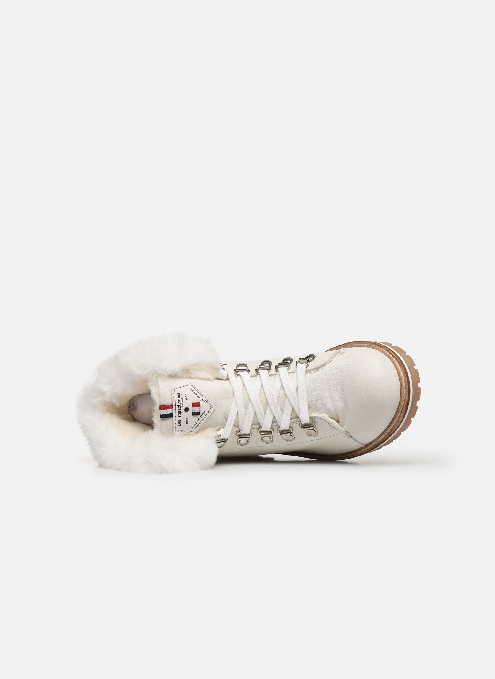 Bottines à lacets Lacen femme blanc Les Tropéziennes par M Belarbi Bottines à lacets Lacen femme blanc BLANC