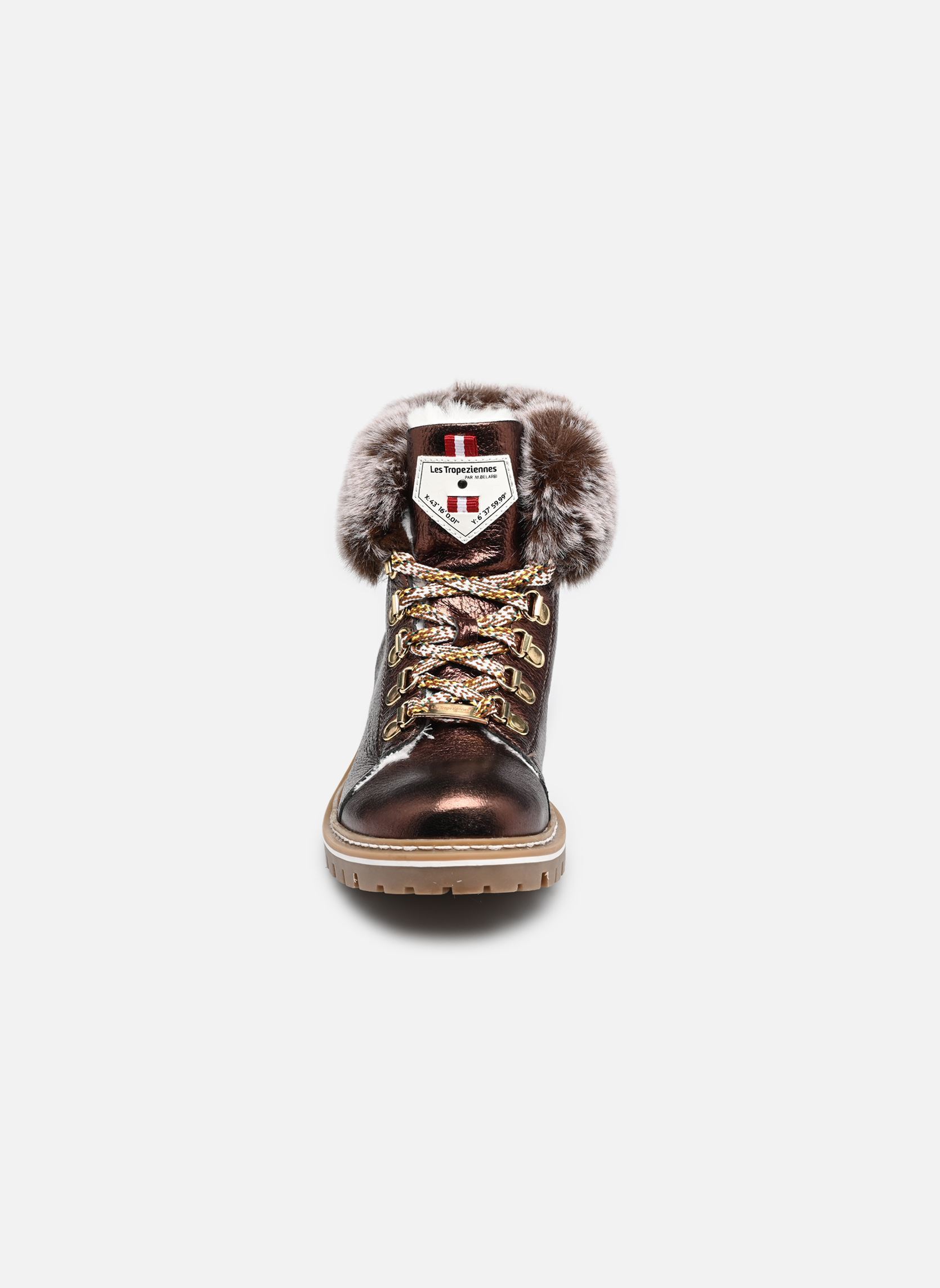 Geschnürte Stiefeletten Lacen damen gold und bronze Les Tropéziennes par M Belarbi Geschnürte Stiefeletten Lacen damen gold und bronze CUIVRE
