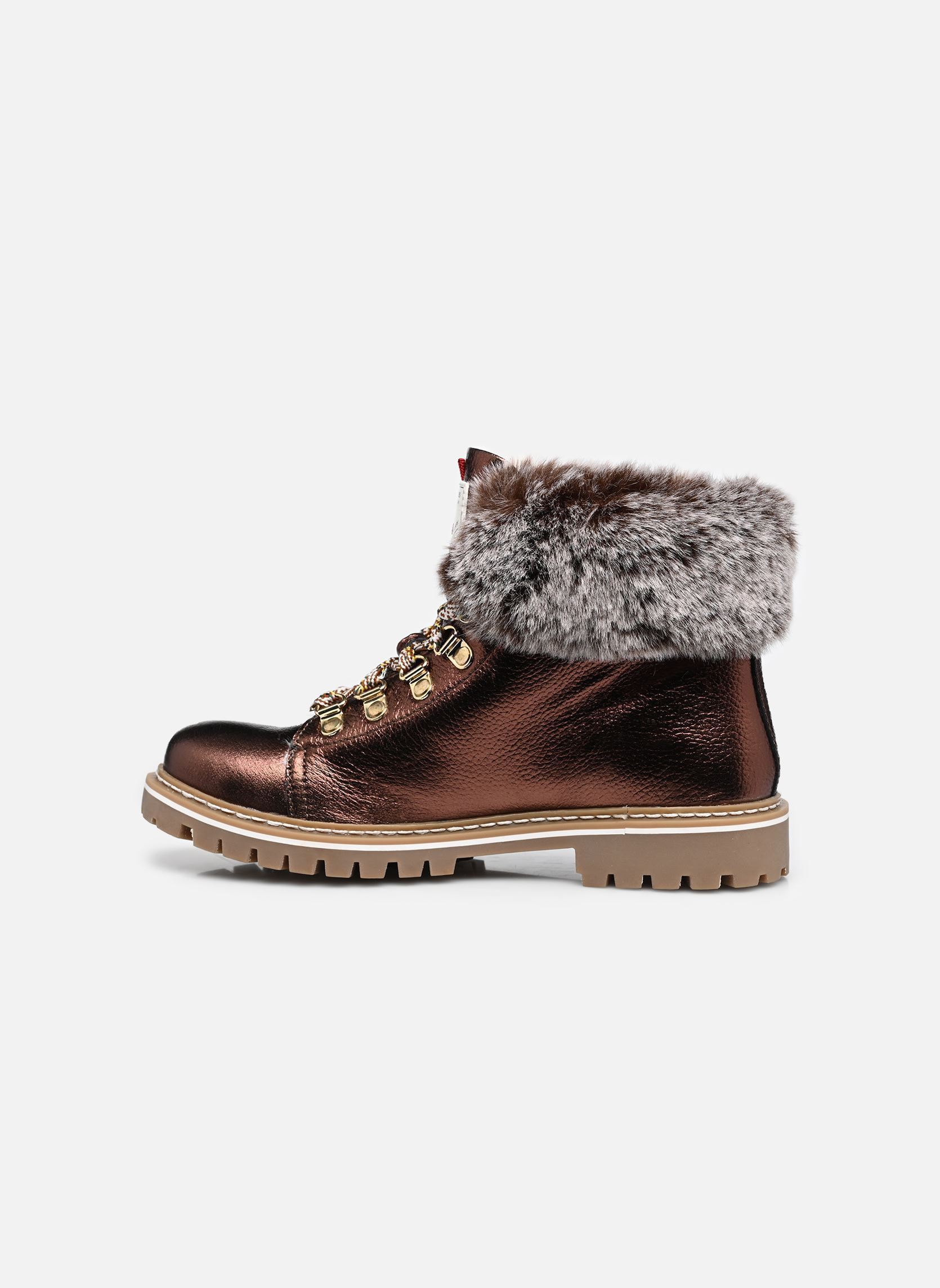 Geschnürte Stiefeletten Lacen damen gold und bronze Les Tropéziennes par M Belarbi Geschnürte Stiefeletten Lacen damen gold und bronze CUIVRE