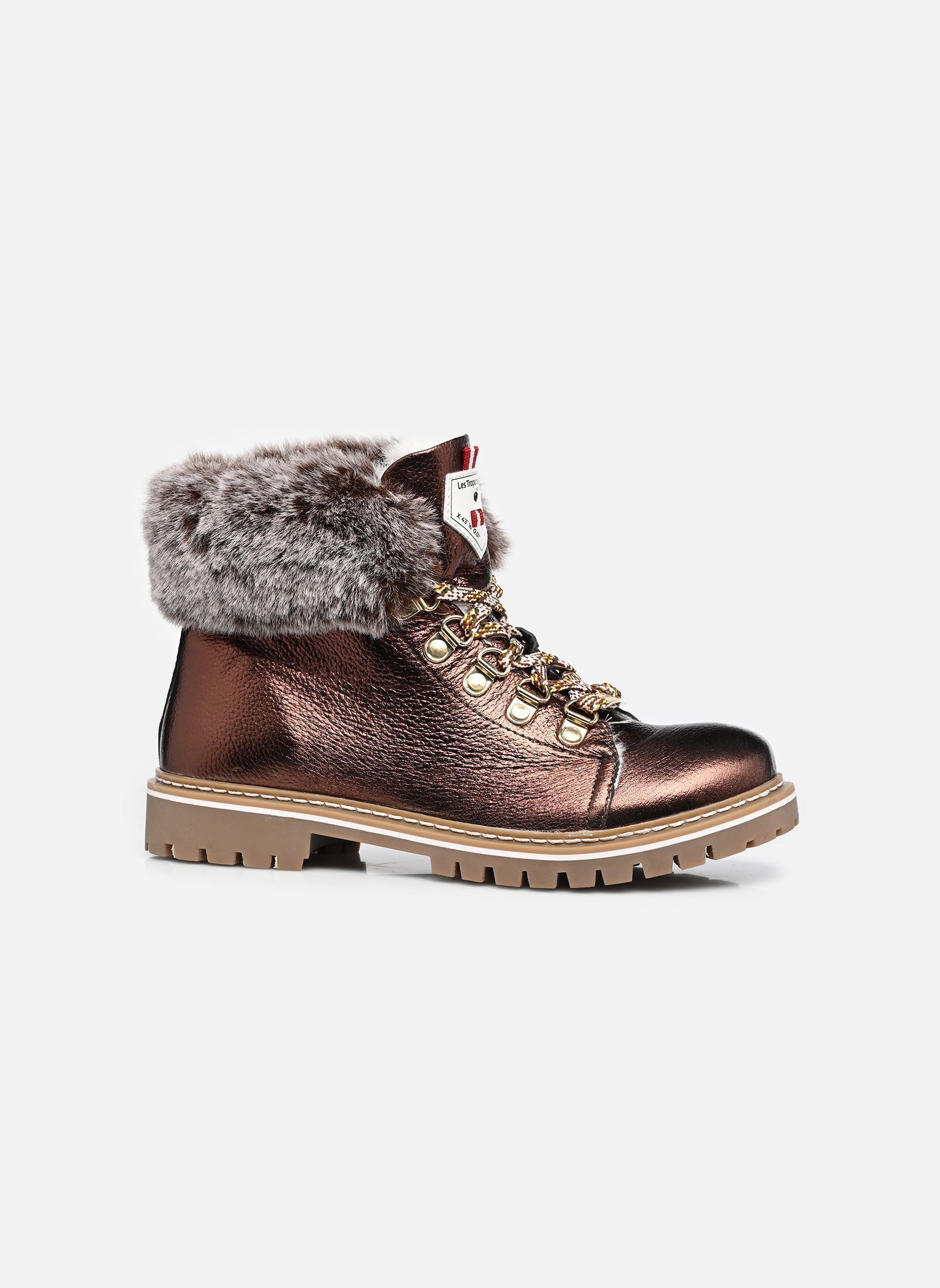 Geschnürte Stiefeletten Lacen damen gold und bronze Les Tropéziennes par M Belarbi Geschnürte Stiefeletten Lacen damen gold und bronze CUIVRE
