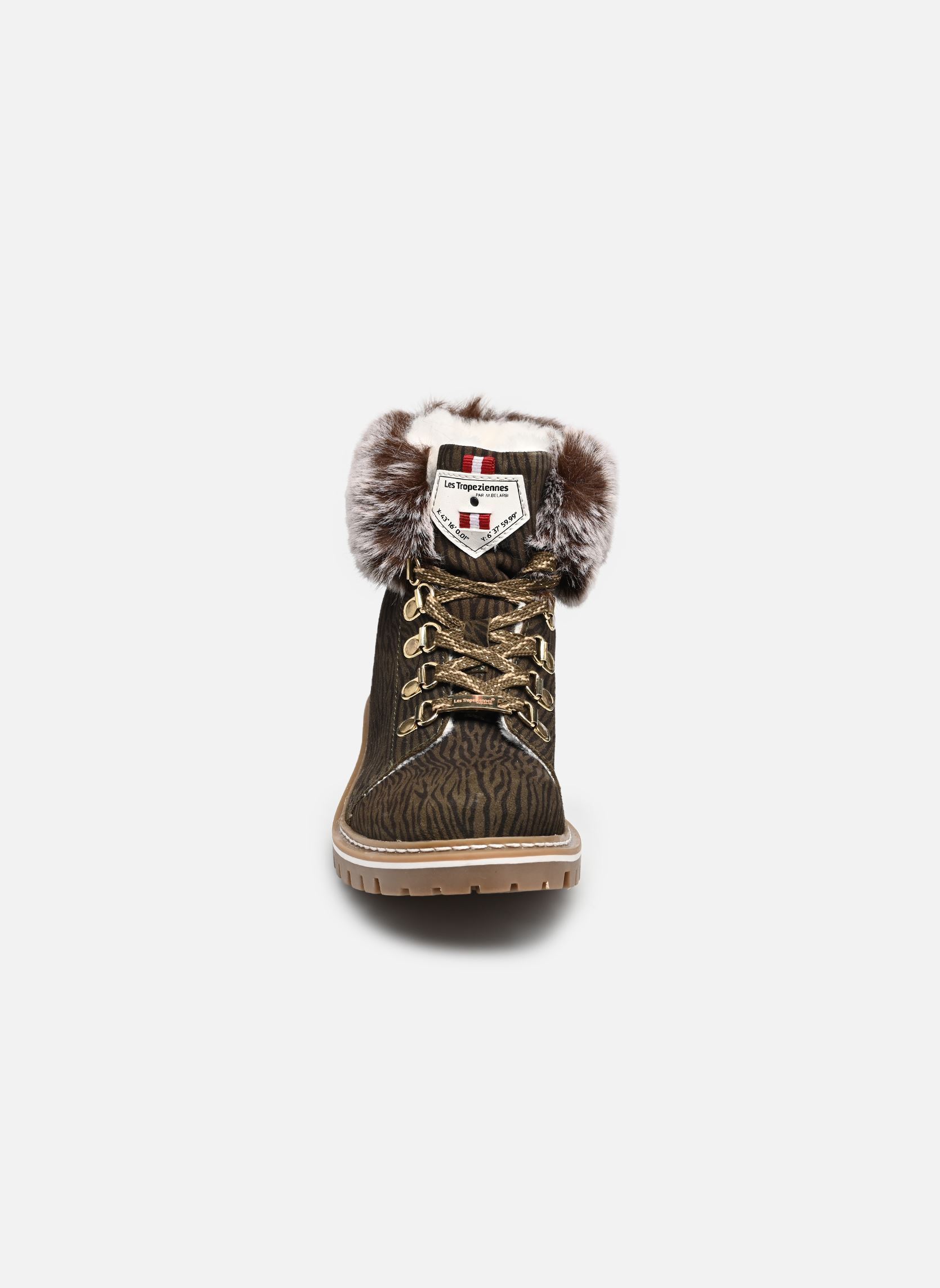 Veterlaarsjes Lacen dames groen Les Tropéziennes par M Belarbi Veterlaarsjes Lacen dames groen KAKI ZEBRE