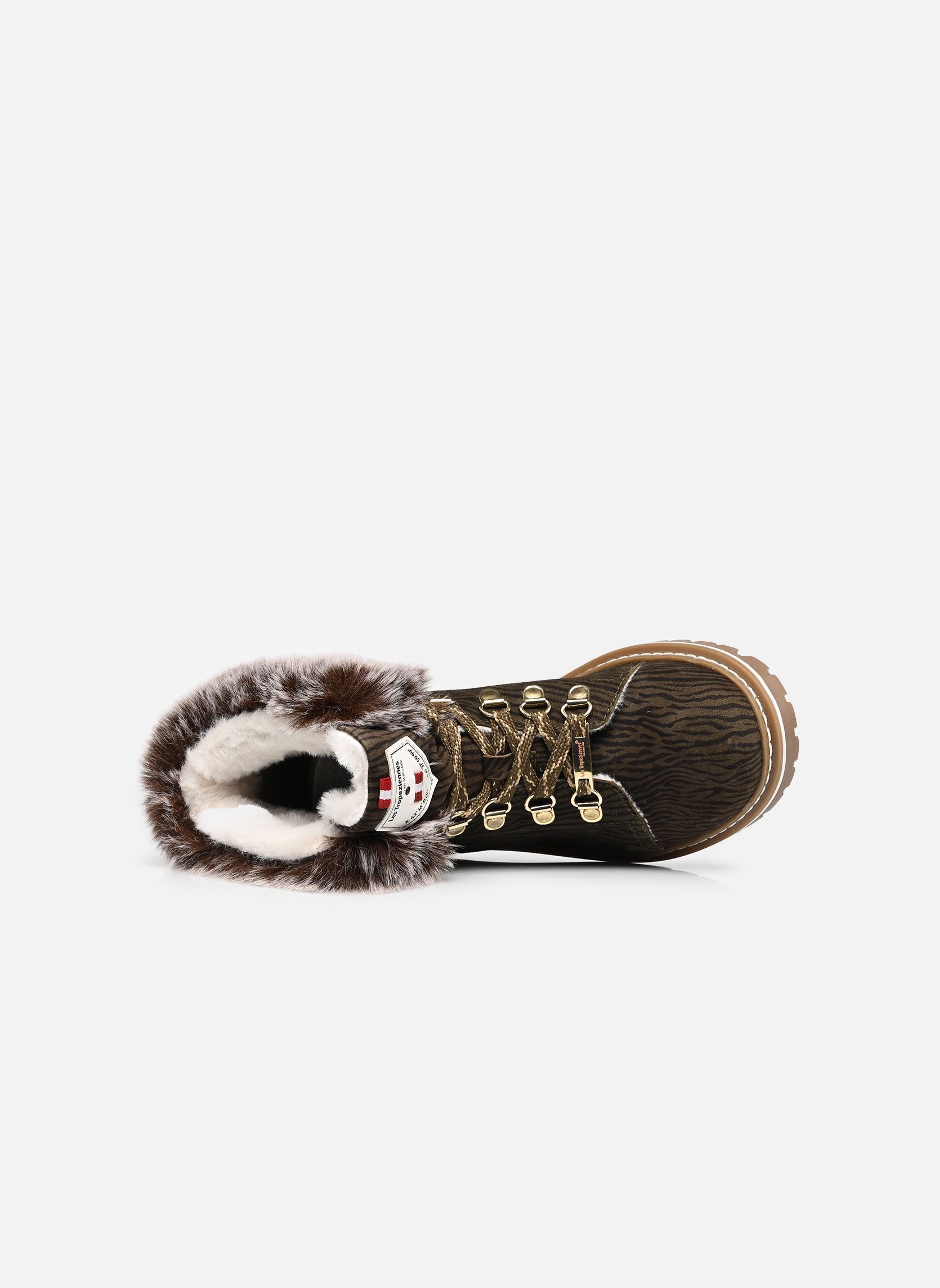 Veterlaarsjes Lacen dames groen Les Tropéziennes par M Belarbi Veterlaarsjes Lacen dames groen KAKI ZEBRE
