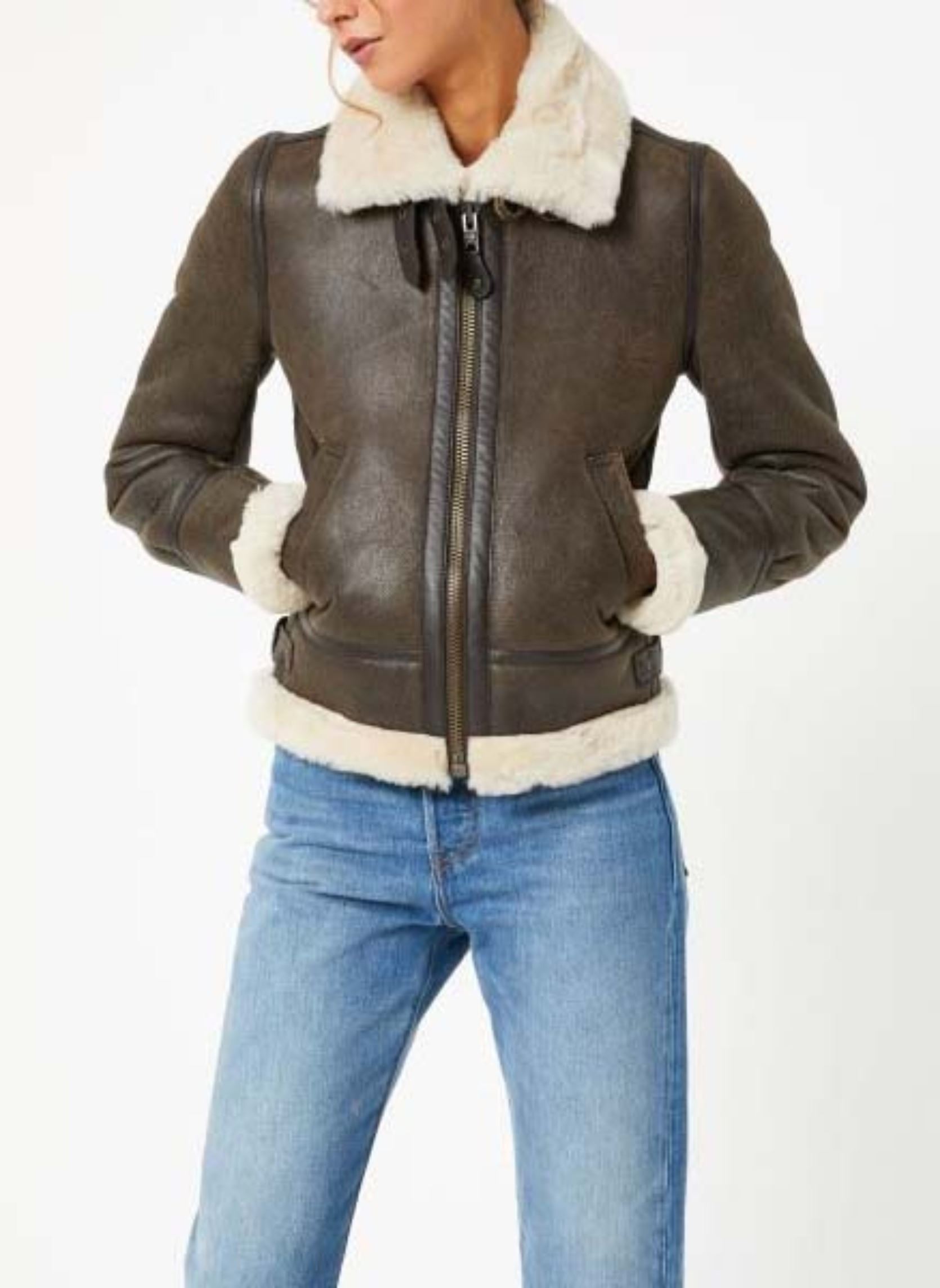 Vestes Bombardier Lcw 1257 W femme marron Schott Vestes Bombardier Lcw 1257 W femme marron DARK BROWN