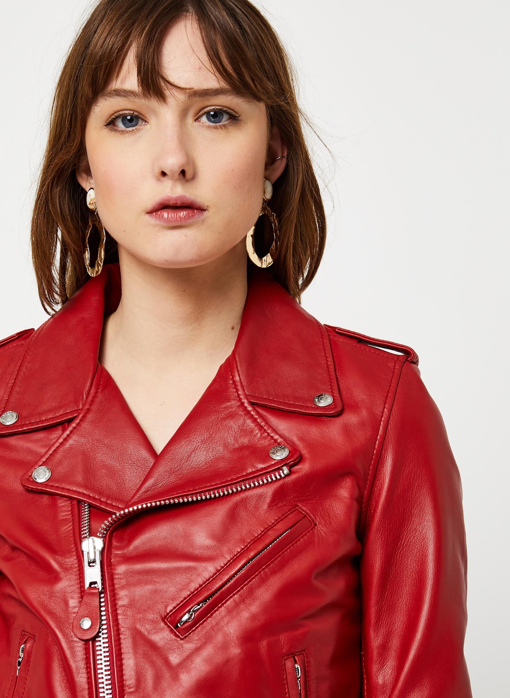 Vestes Veste Perfecto-LCW1601D femme rouge Schott Vestes Veste Perfecto-LCW1601D femme rouge RED