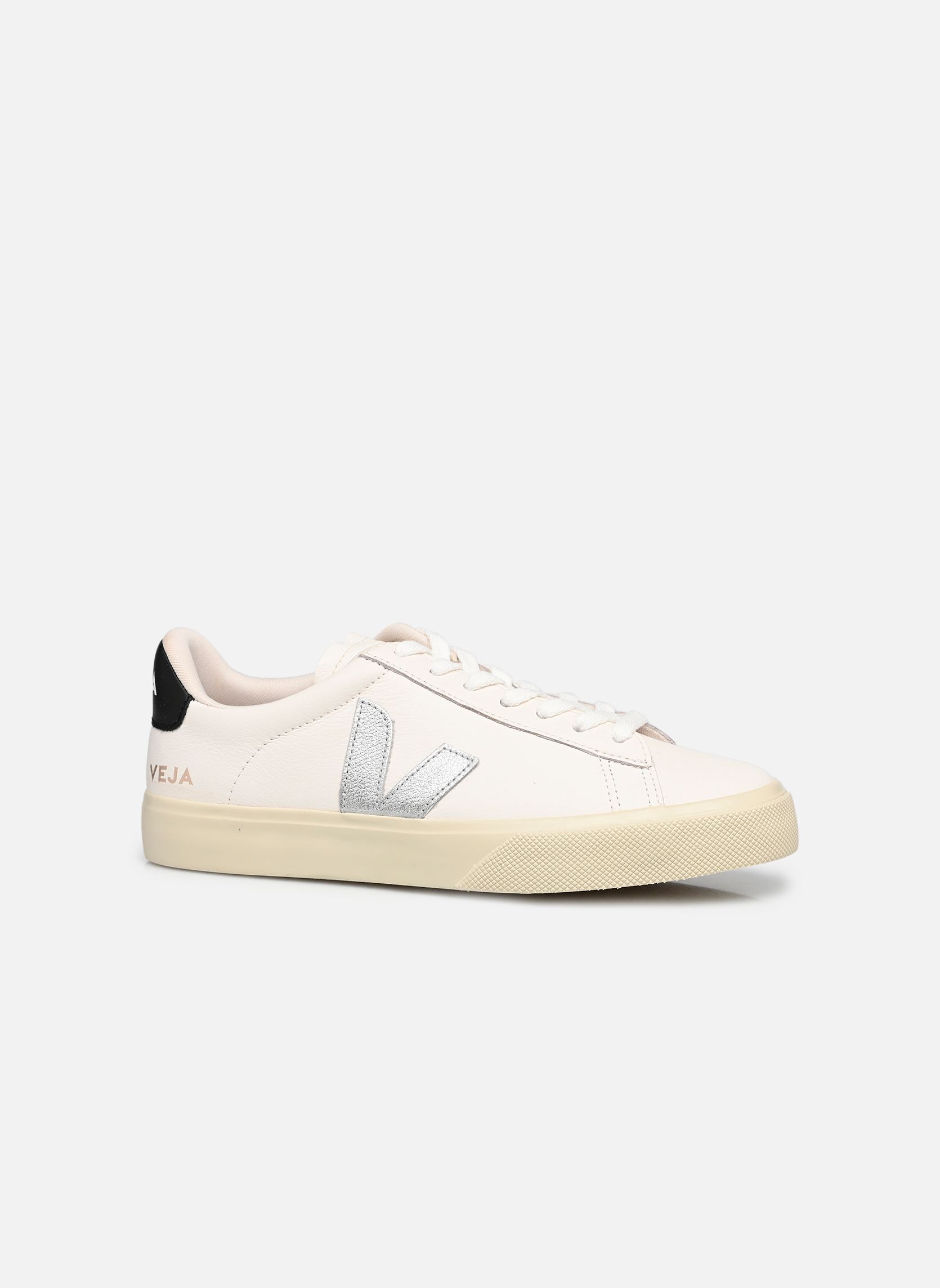 Niedrige Sneaker Campo damen weiß Veja Niedrige Sneaker Campo damen weiß WHITE_SILVER_BLACK