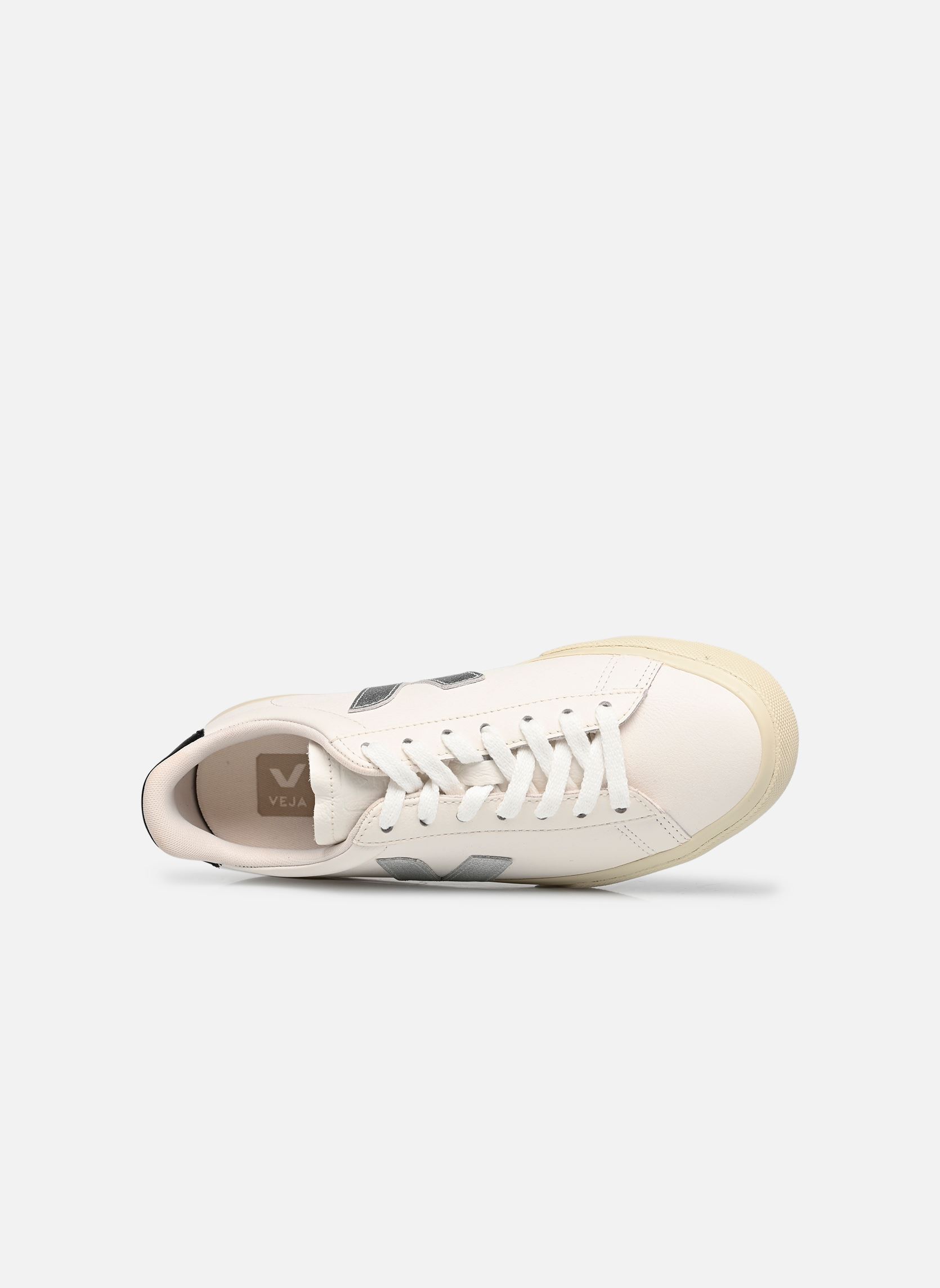 Niedrige Sneaker Campo damen weiß Veja Niedrige Sneaker Campo damen weiß WHITE_SILVER_BLACK