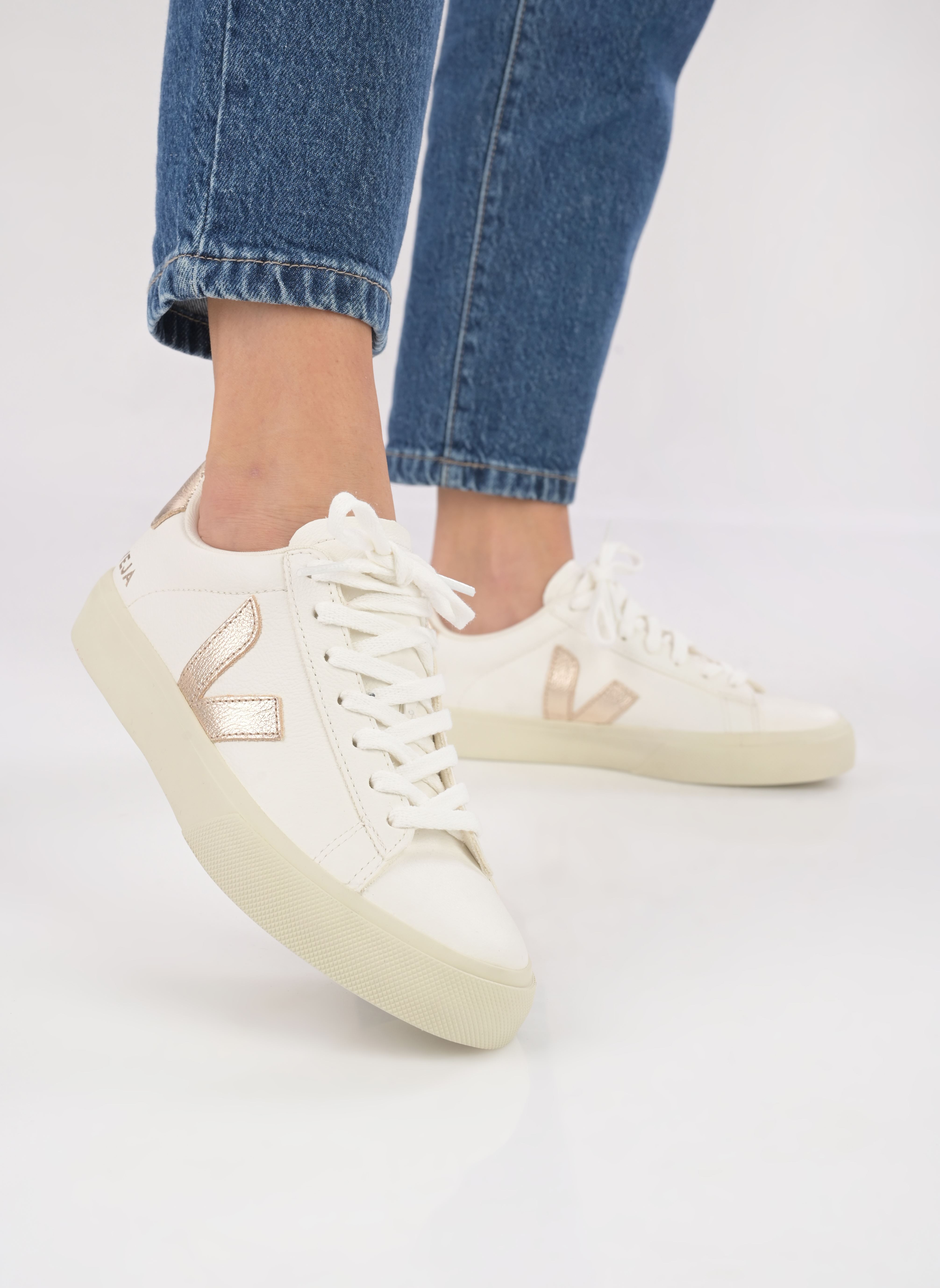 Niedrige Sneaker Campo damen weiß Veja Niedrige Sneaker Campo damen weiß EXTRA-WHITE_PLATINE