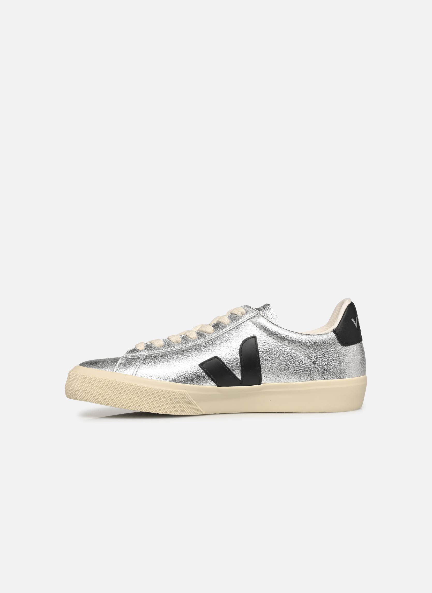 Niedrige Sneaker Campo damen silber Veja Niedrige Sneaker Campo damen silber SILVER_BLACK