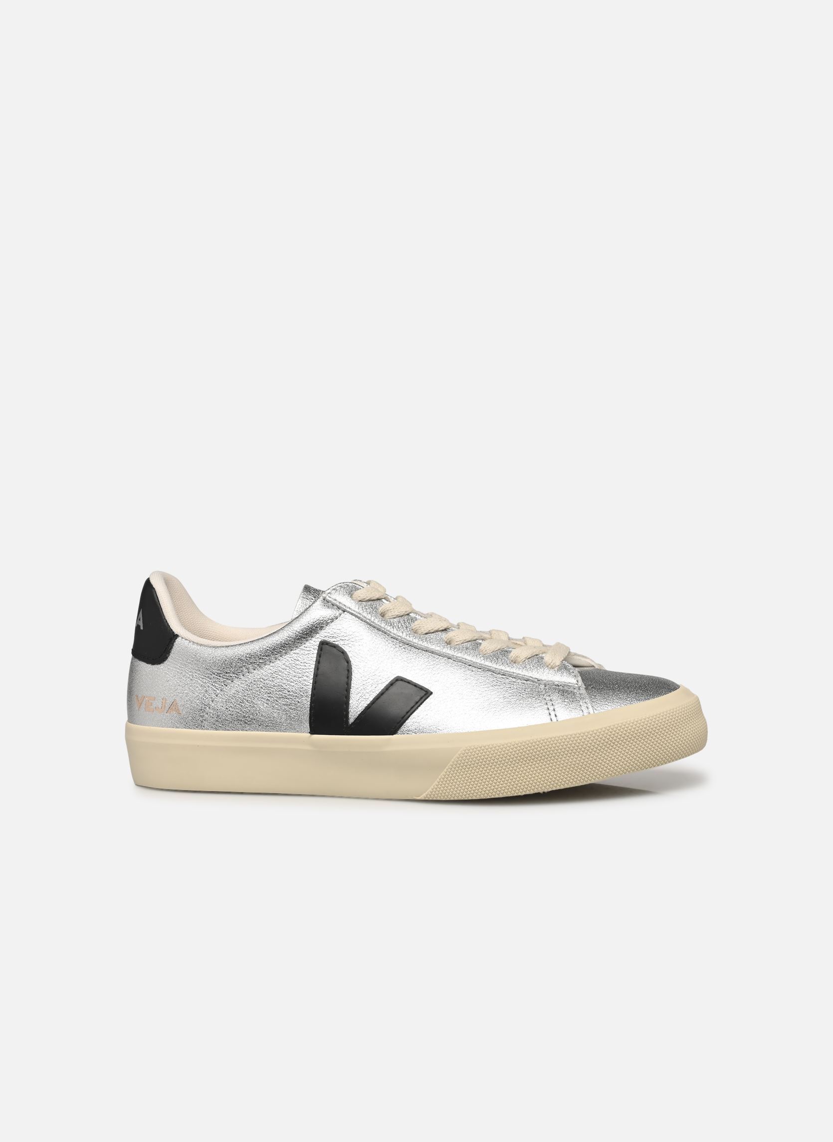 Niedrige Sneaker Campo damen silber Veja Niedrige Sneaker Campo damen silber SILVER_BLACK