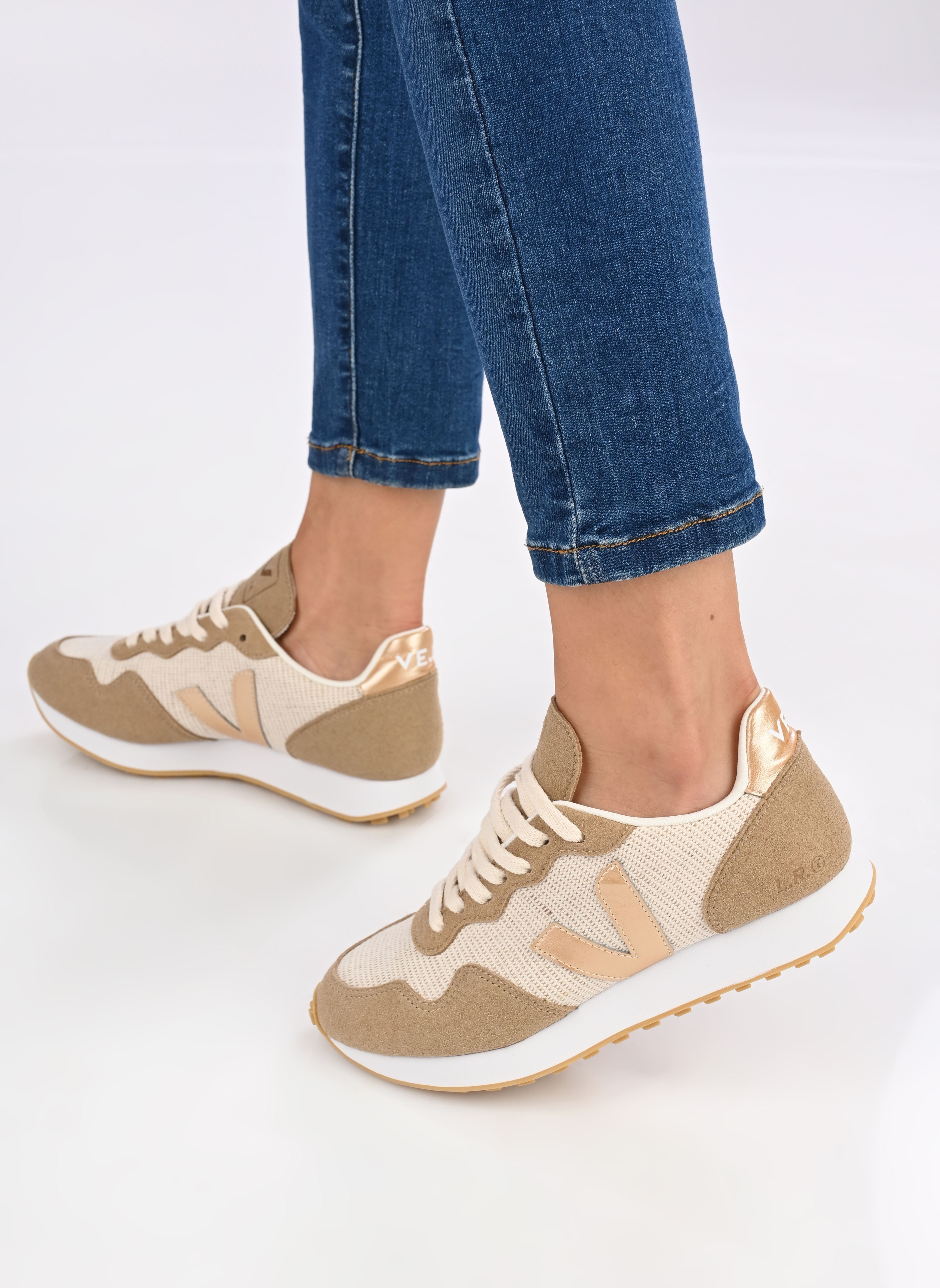 Baskets basses SDU REC W femme beige Veja Baskets basses SDU REC W femme beige NATURAL_PLATINE
