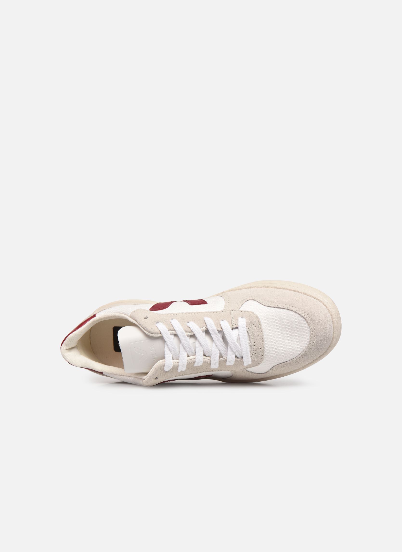 Baskets basses V-10 M homme blanc Veja Baskets basses V-10 M homme blanc WHITE_MARSALA