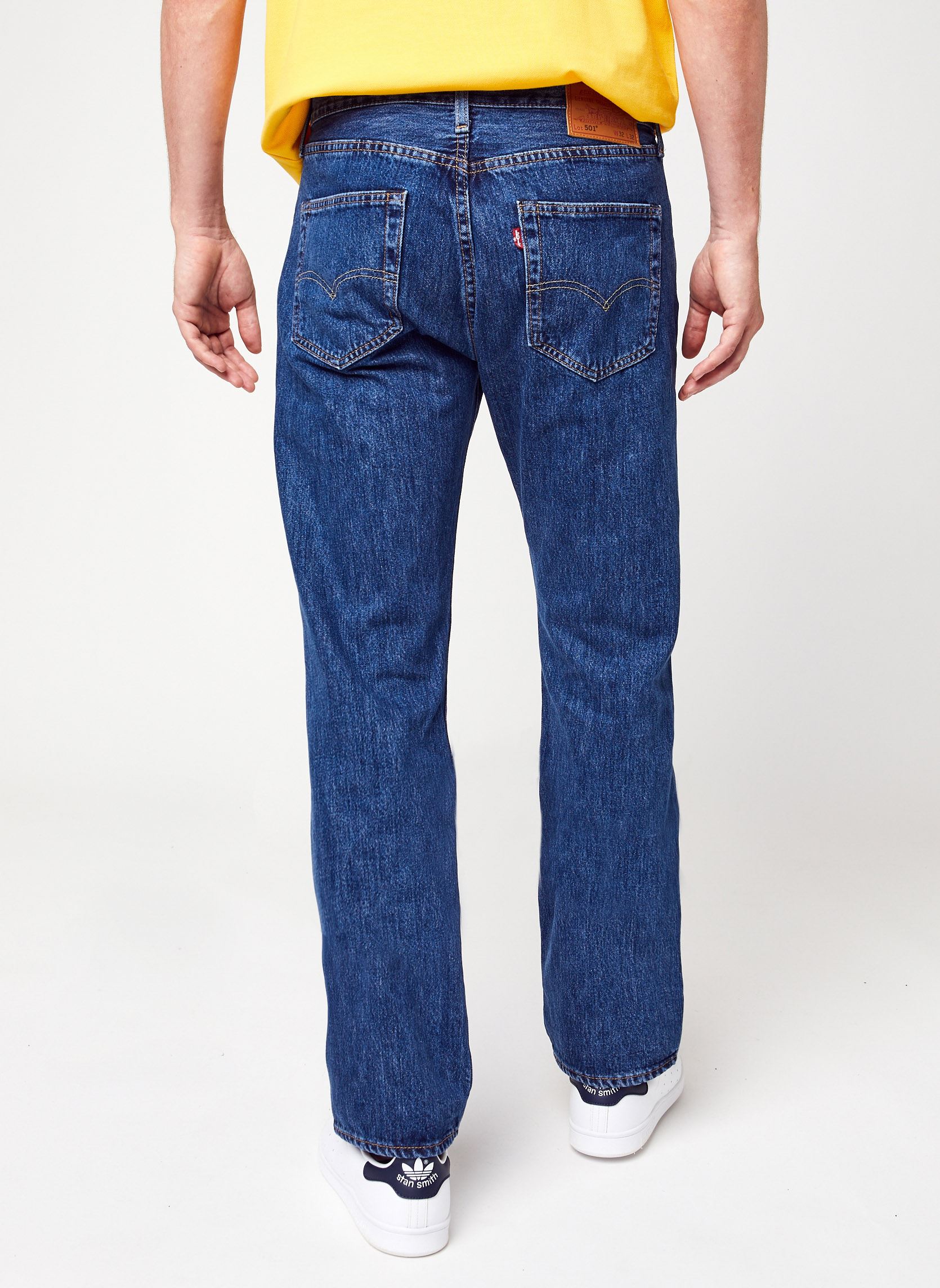 Jeans droit 501® LEVI’S® ORIGINAL homme bleu Levi's Jeans droit 501® LEVI’S® ORIGINAL homme bleu MEDIUM INDIGO WORN