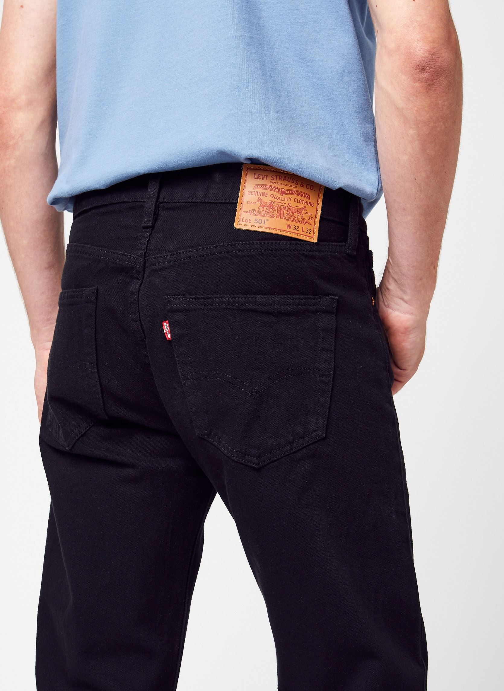 Jeans droit 501® LEVI’S® ORIGINAL homme noir Levi's Jeans droit 501® LEVI’S® ORIGINAL homme noir BLACK