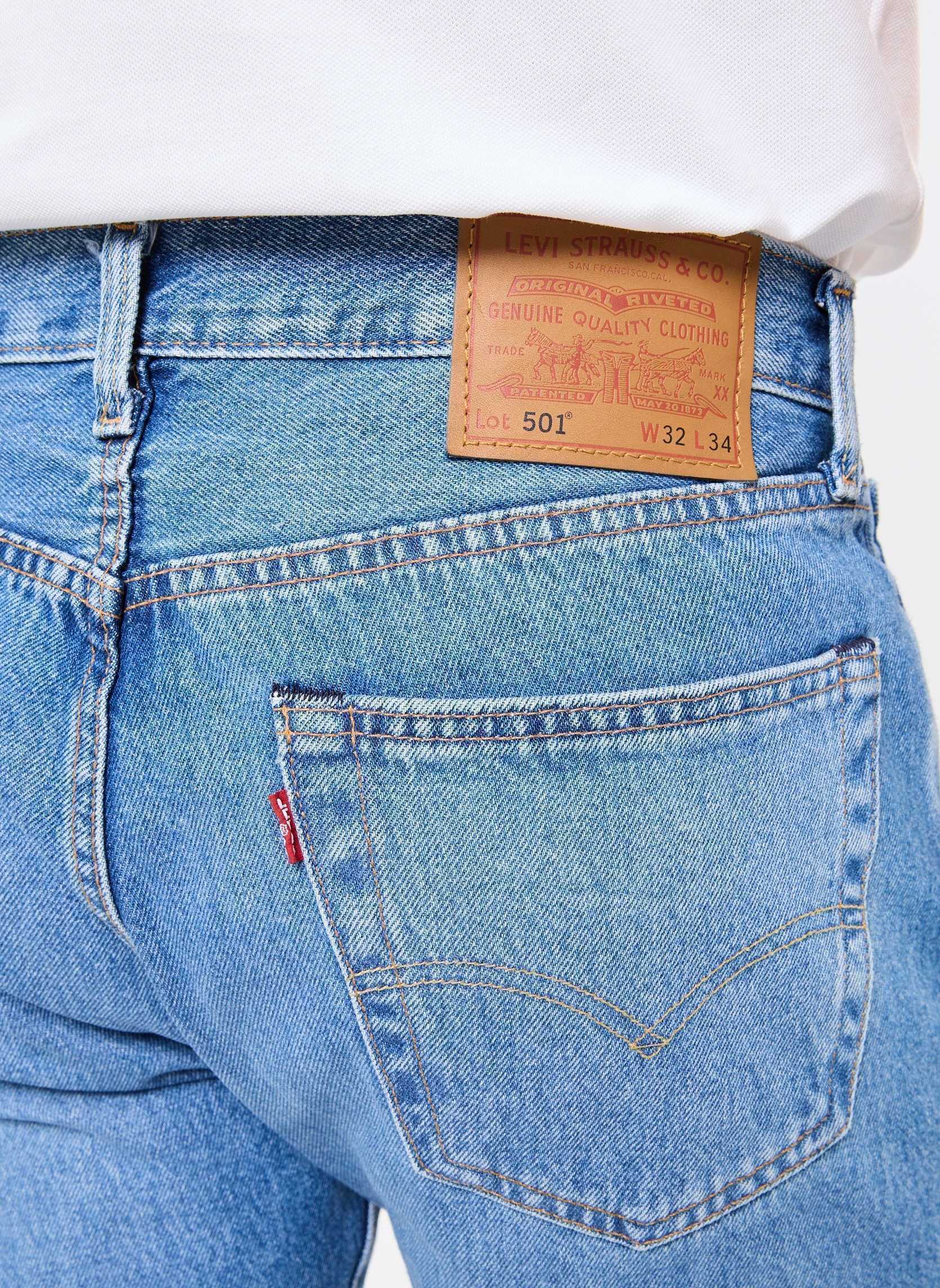 Jeans droit 501® LEVI’S® ORIGINAL homme bleu Levi's Jeans droit 501® LEVI’S® ORIGINAL homme bleu CHEMICALS