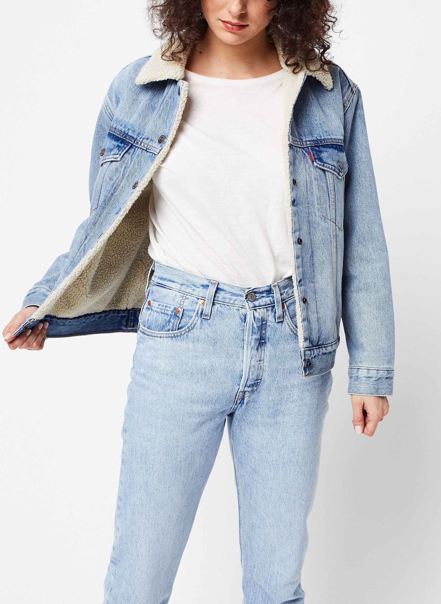 Vêtements Levi' Ex Bf Sherpa Trucker W pour Accessoires