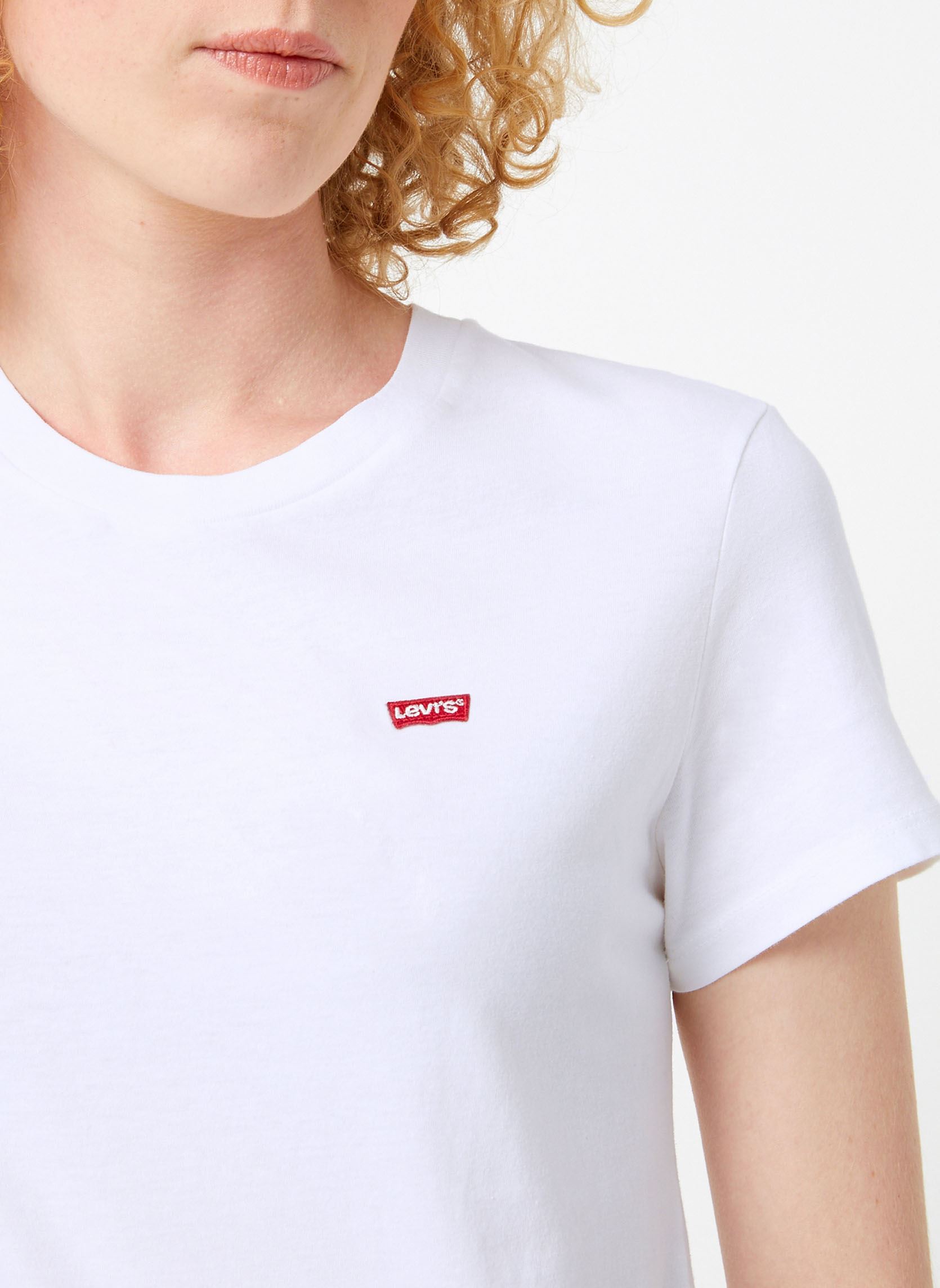 T-shirts Perfect Tee W dames wit Levi's T-shirts Perfect Tee W dames wit WHITE CN-100XX