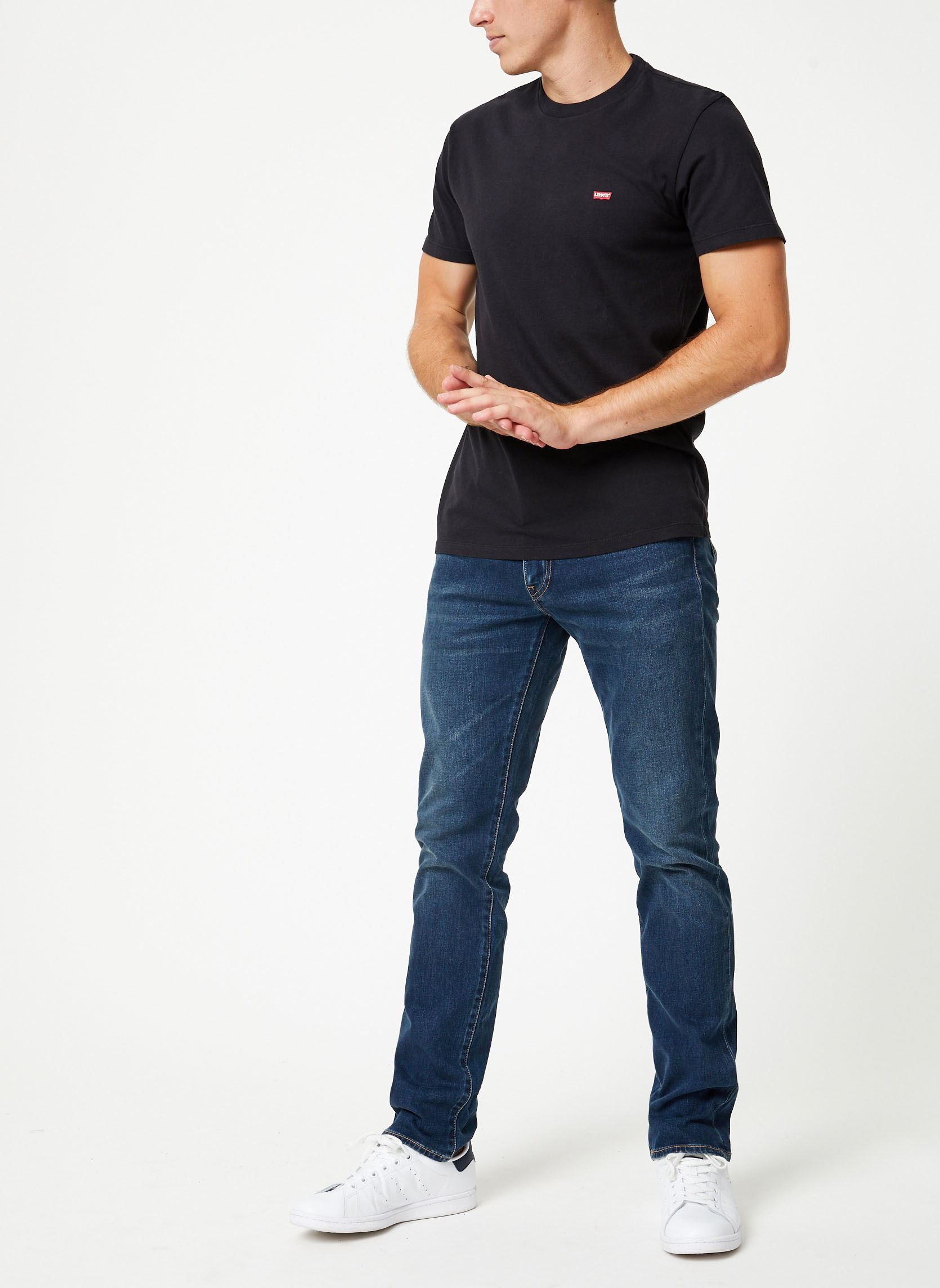 Tee-shirts Ss Original Hm Tee M homme noir Levi's Tee-shirts Ss Original Hm Tee M homme noir COTTON + PATCH BLACK