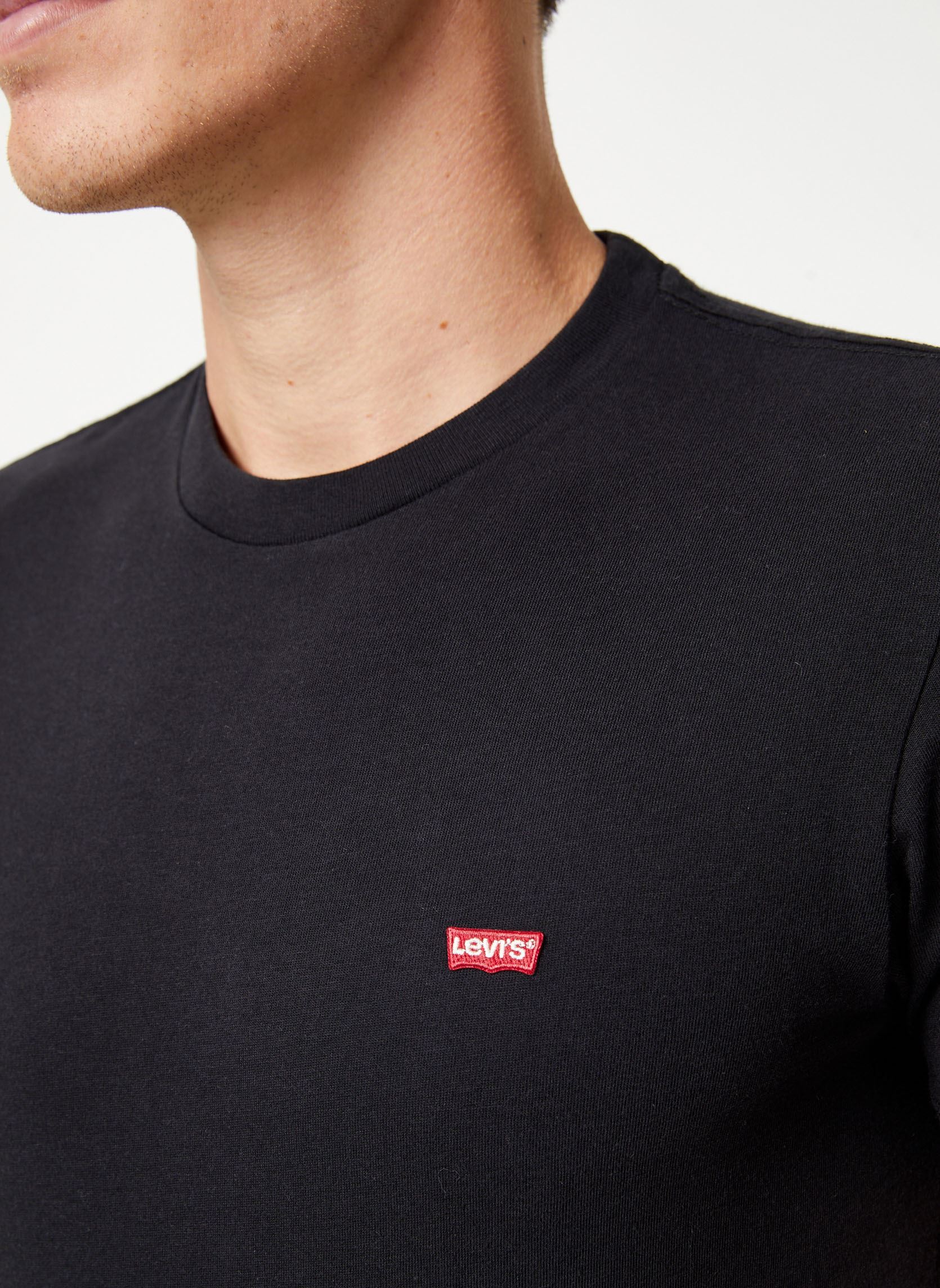 Tee-shirts Ss Original Hm Tee M homme noir Levi's Tee-shirts Ss Original Hm Tee M homme noir COTTON + PATCH BLACK