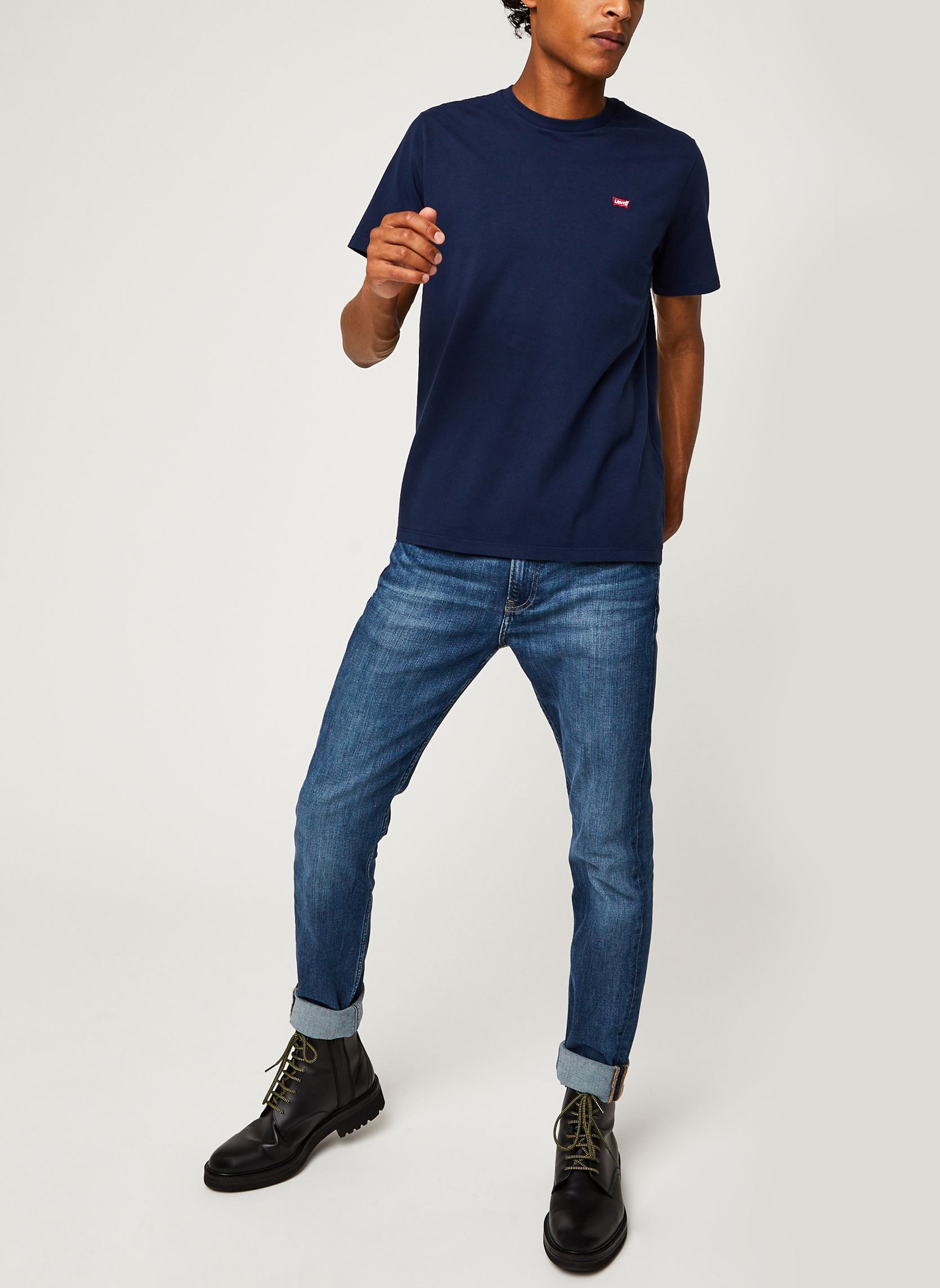 Tee-shirts Ss Original Hm Tee M homme bleu Levi's Tee-shirts Ss Original Hm Tee M homme bleu COTTON + PATCH DRESS BLUES