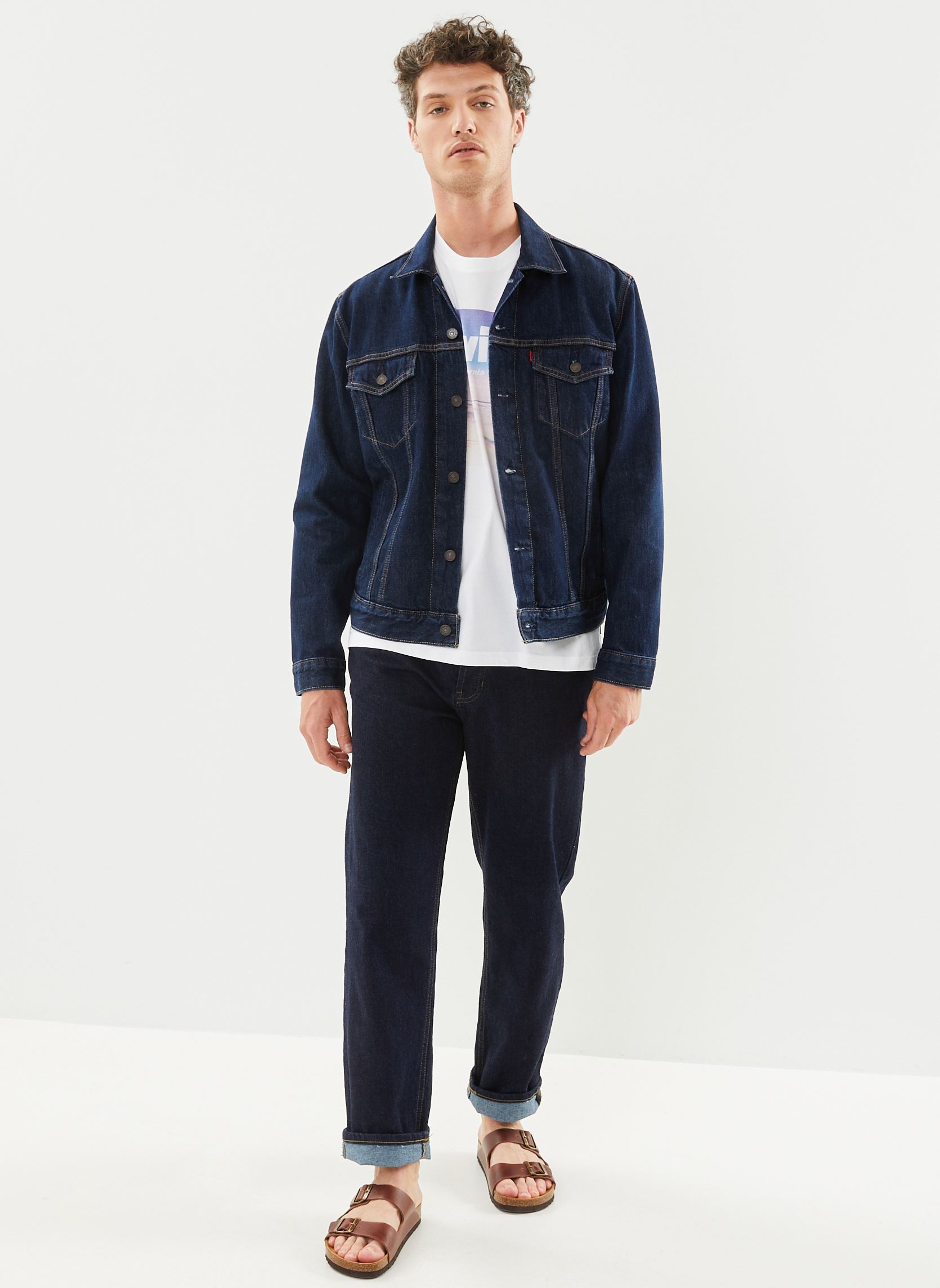 Vestes en jean The Trucker Jacket M homme bleu Levi's Vestes en jean The Trucker Jacket M homme bleu ROCKRIDGE TRUCKER