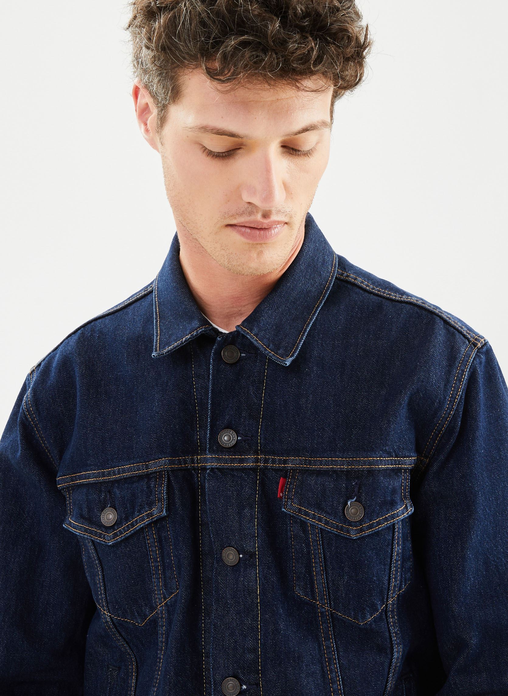 Vestes en jean The Trucker Jacket M homme bleu Levi's Vestes en jean The Trucker Jacket M homme bleu ROCKRIDGE TRUCKER