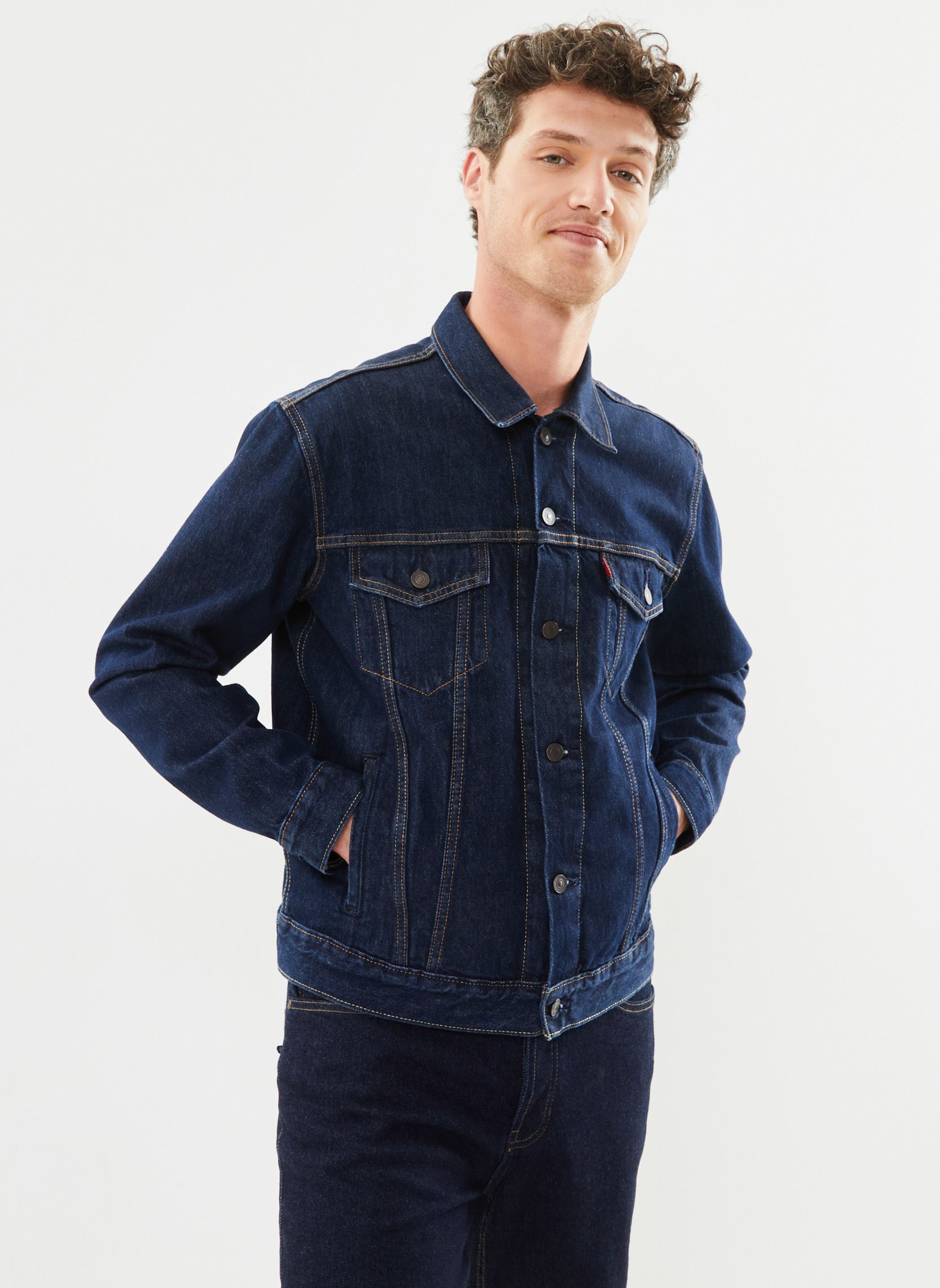 Vestes en jean The Trucker Jacket M homme bleu Levi's Vestes en jean The Trucker Jacket M homme bleu ROCKRIDGE TRUCKER