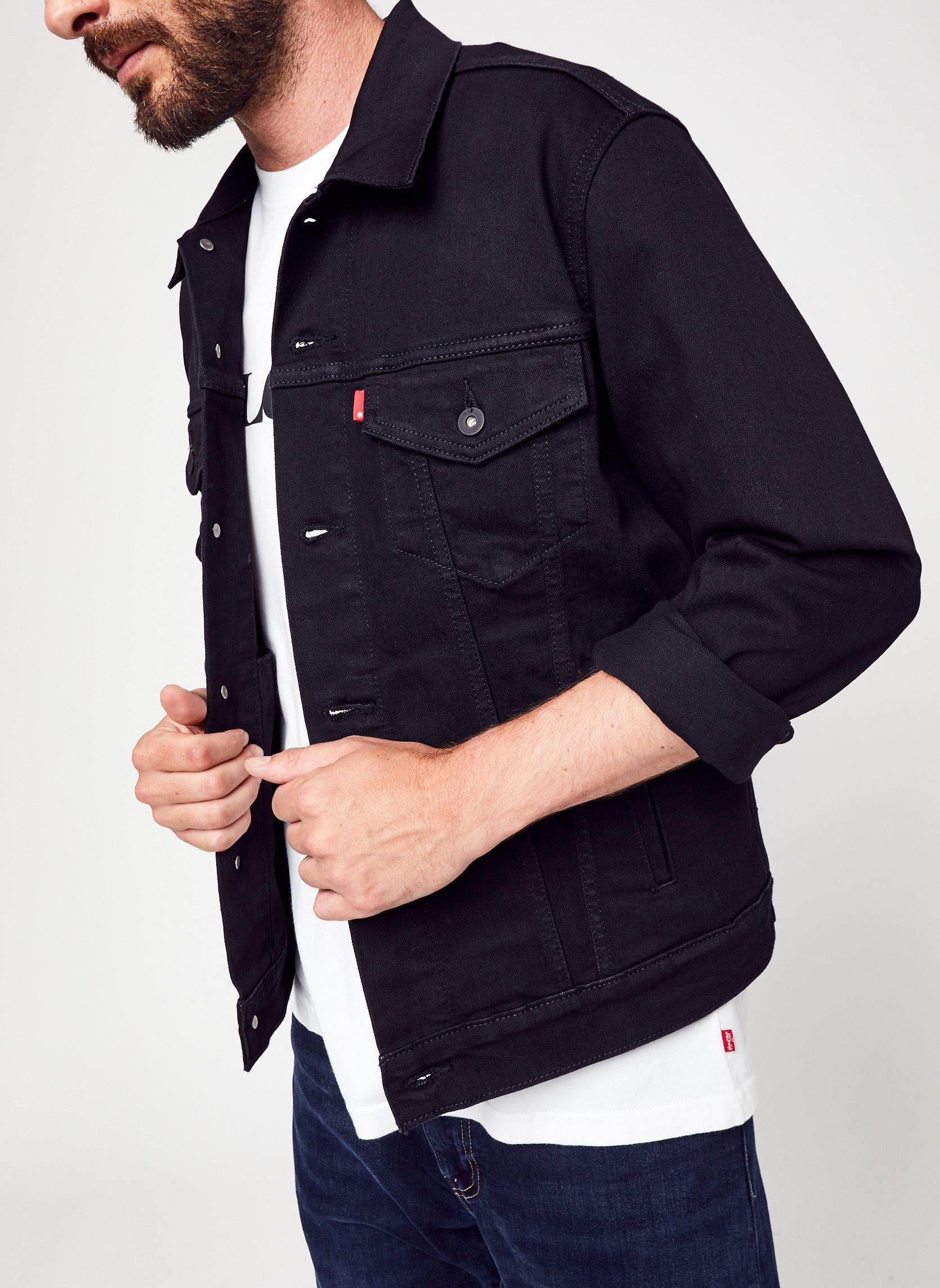 Spijkerjassen The Trucker Jacket M heren zwart Levi's Spijkerjassen The Trucker Jacket M heren zwart DARK HORSE TRUCKER