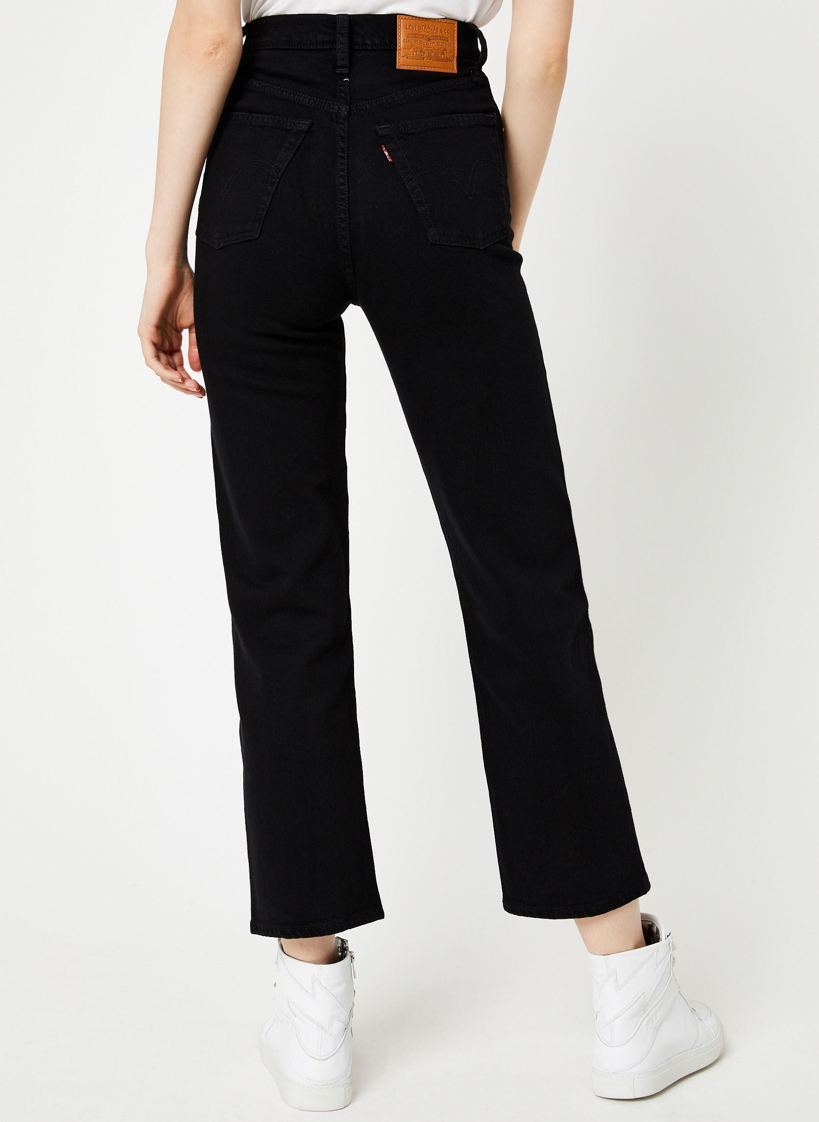 Jeans droit Ribcage Straight Ankle W femme noir Levi's Jeans droit Ribcage Straight Ankle W femme noir BLACK HEART