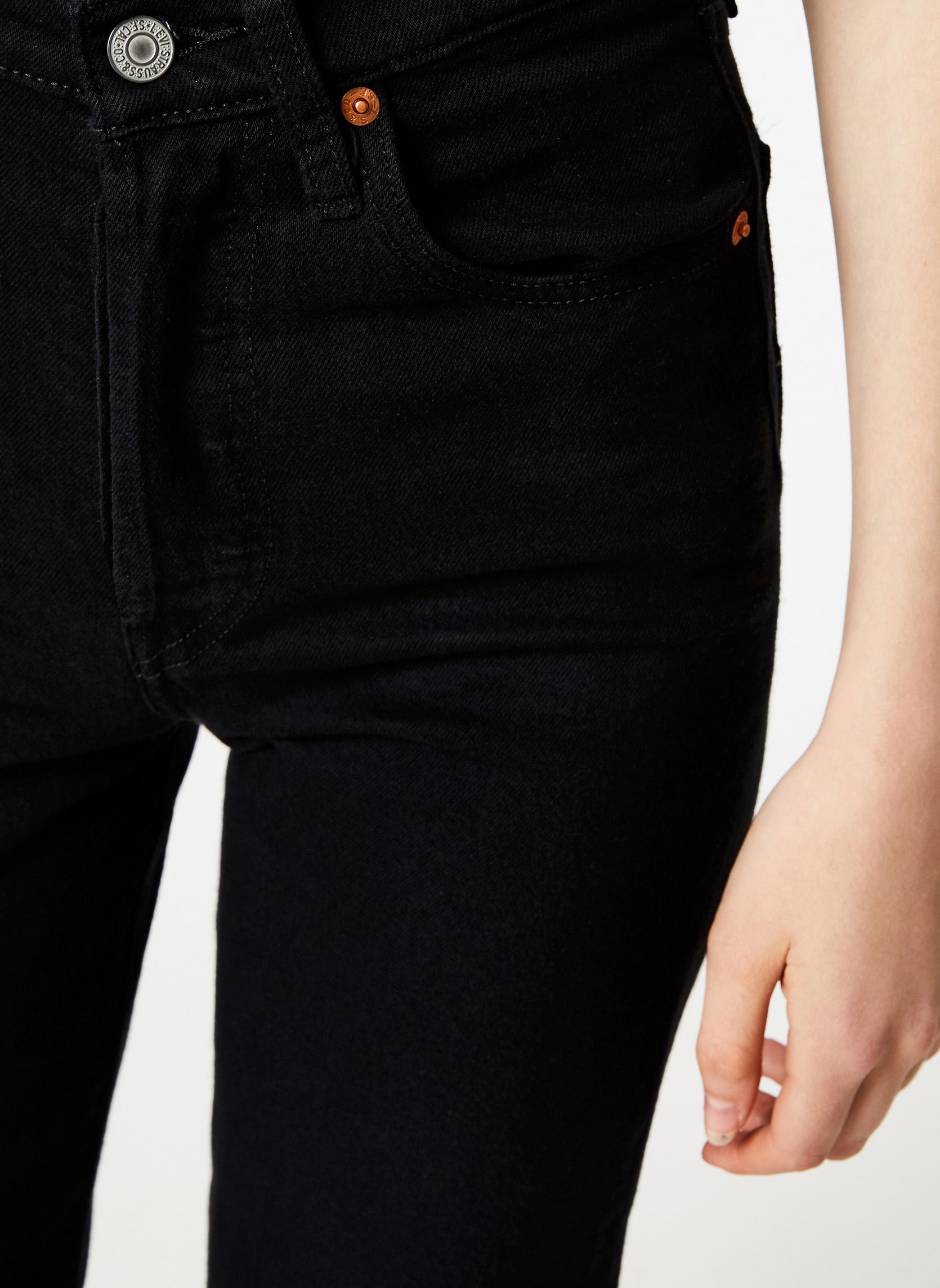 Jeans droit Ribcage Straight Ankle W femme noir Levi's Jeans droit Ribcage Straight Ankle W femme noir BLACK HEART