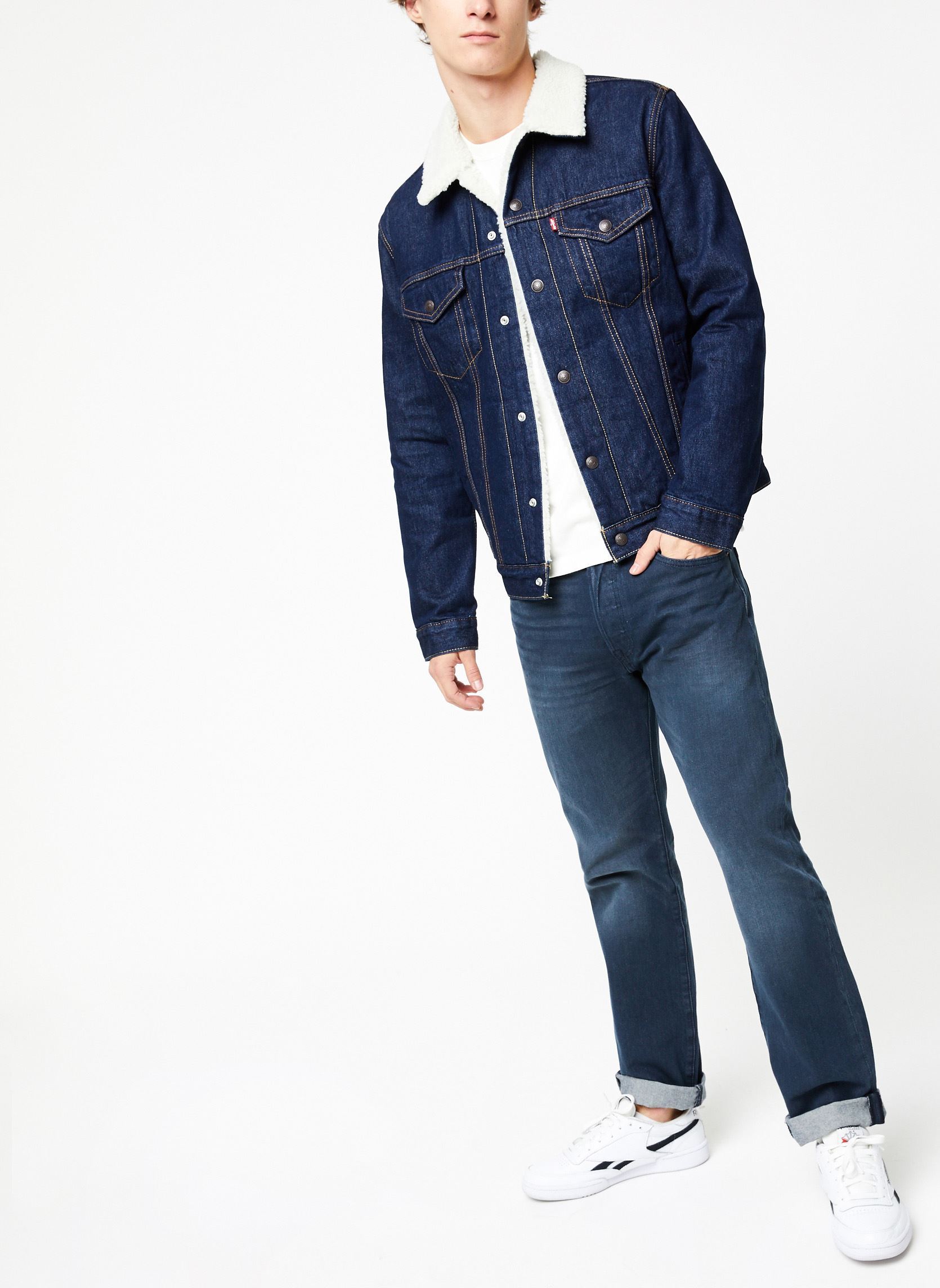 Vestes en jean TYPE 3 SHERPA TRUCKER homme bleu Levi's Vestes en jean TYPE 3 SHERPA TRUCKER homme bleu ROCKRIDGE SHERPA TRU