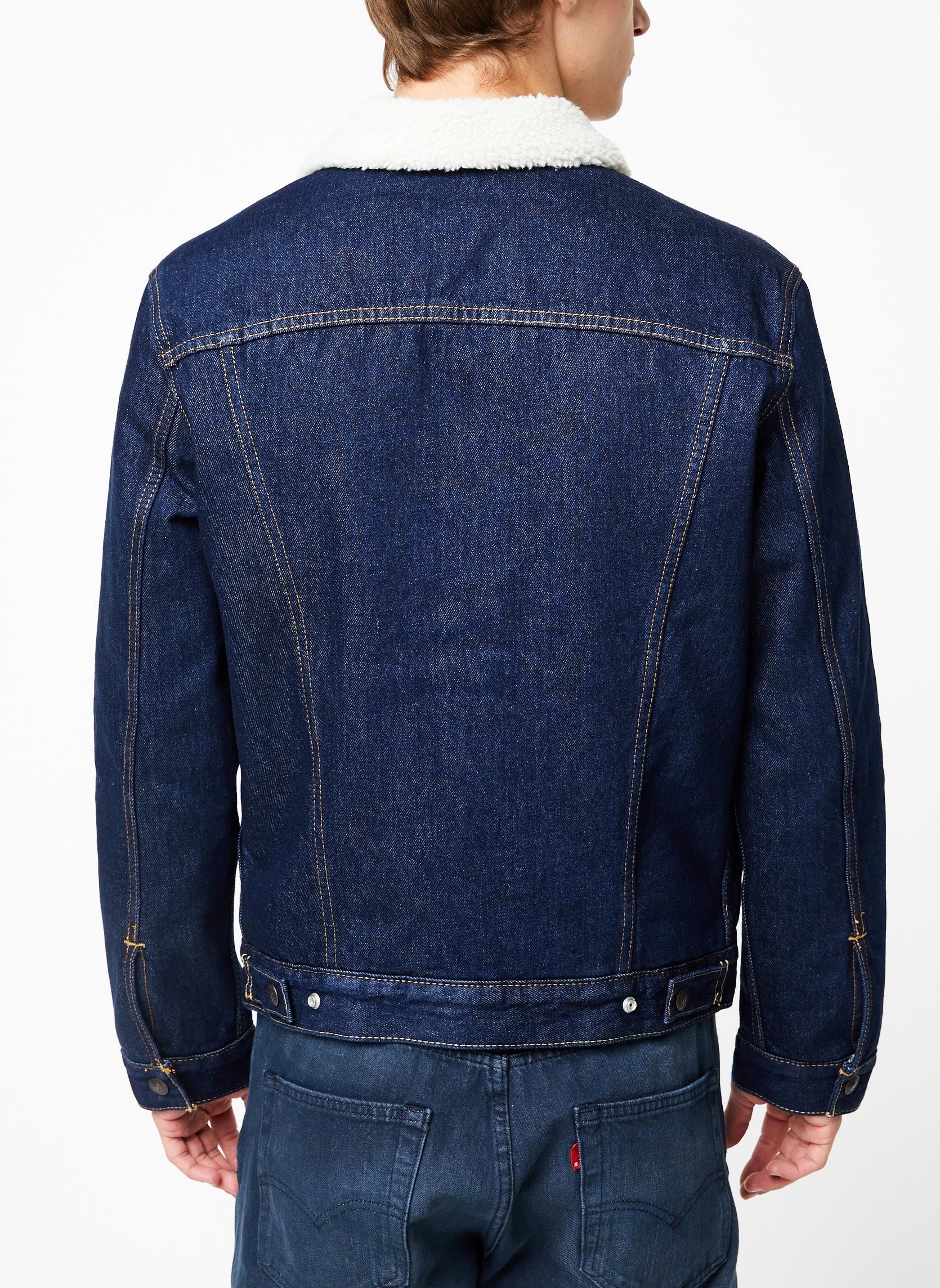 Vestes en jean TYPE 3 SHERPA TRUCKER homme bleu Levi's Vestes en jean TYPE 3 SHERPA TRUCKER homme bleu ROCKRIDGE SHERPA TRU