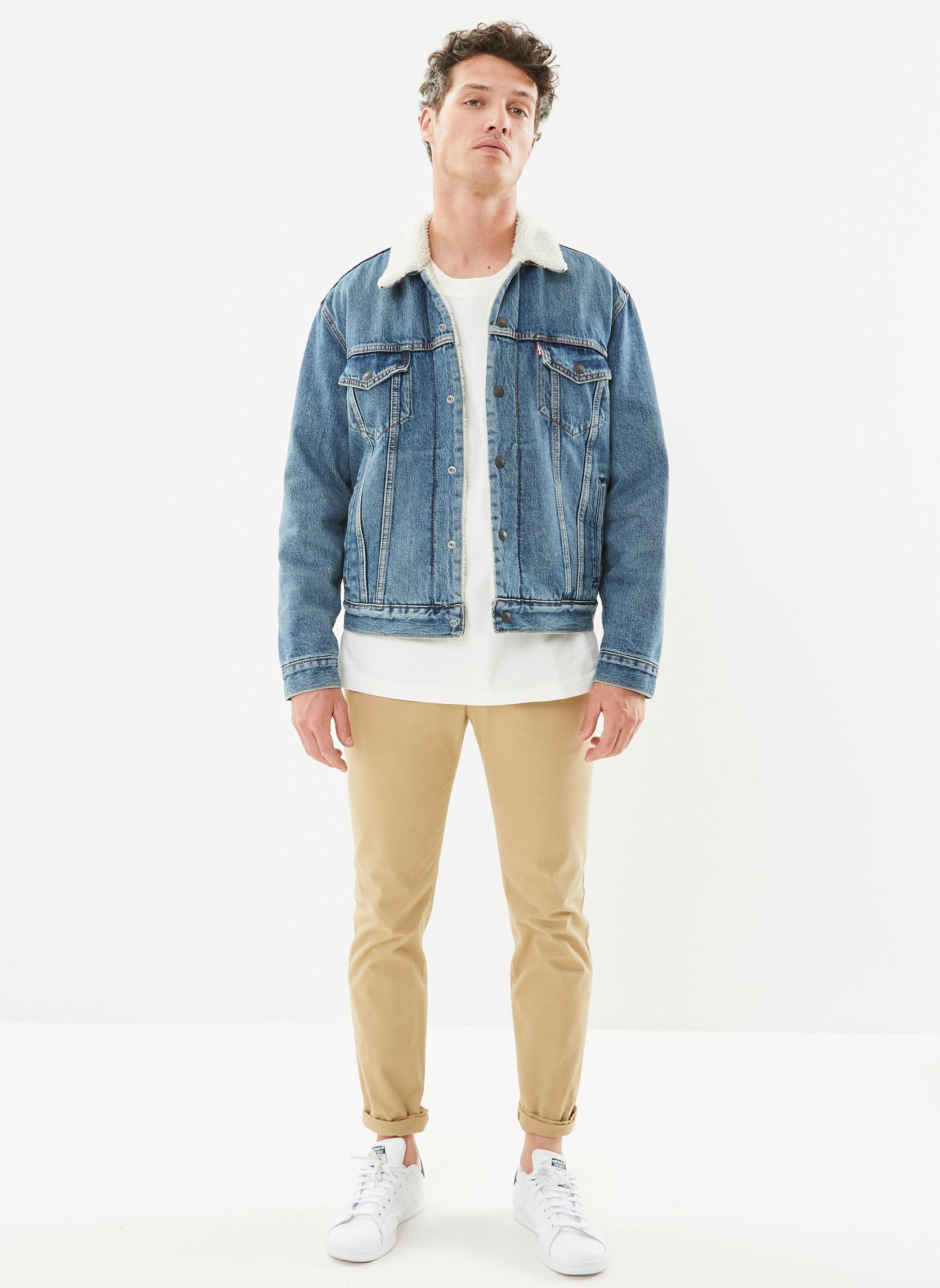 Vestes en jean TYPE 3 SHERPA TRUCKER homme bleu Levi's Vestes en jean TYPE 3 SHERPA TRUCKER homme bleu FABLE SHERPA TRUCKER