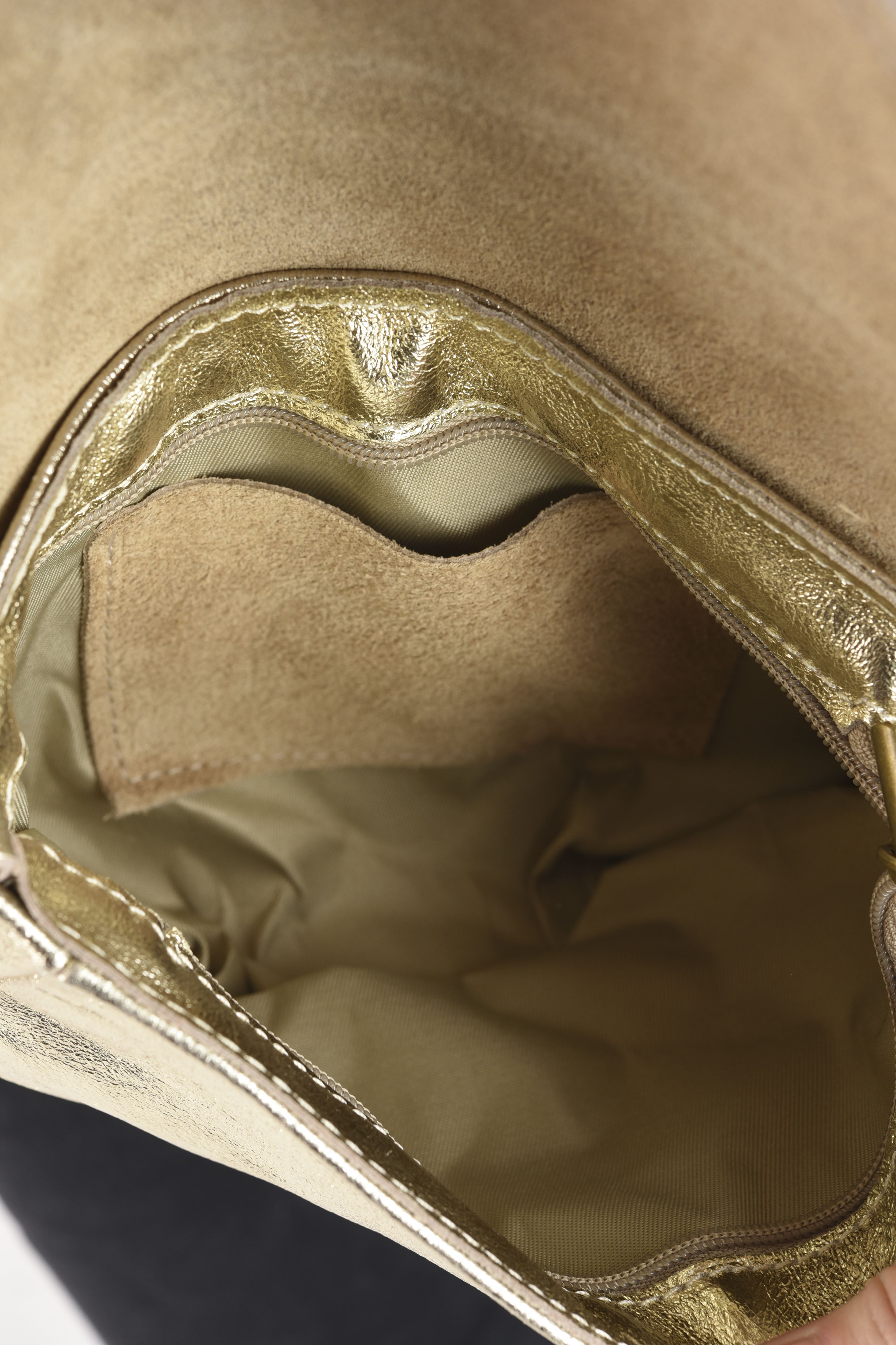 Borse a tracolla Mifesta Leather donna oro e bronzo Georgia Rose Borse a tracolla Mifesta Leather donna oro e bronzo CUIR DORÉ