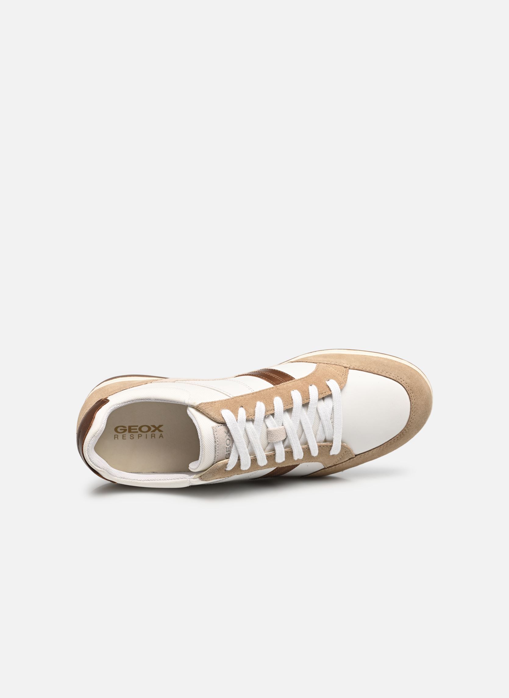 Niedrige Sneaker U RENAN herren mehrfarbig Geox Niedrige Sneaker U RENAN herren mehrfarbig WHITE/BROWNCOTTO