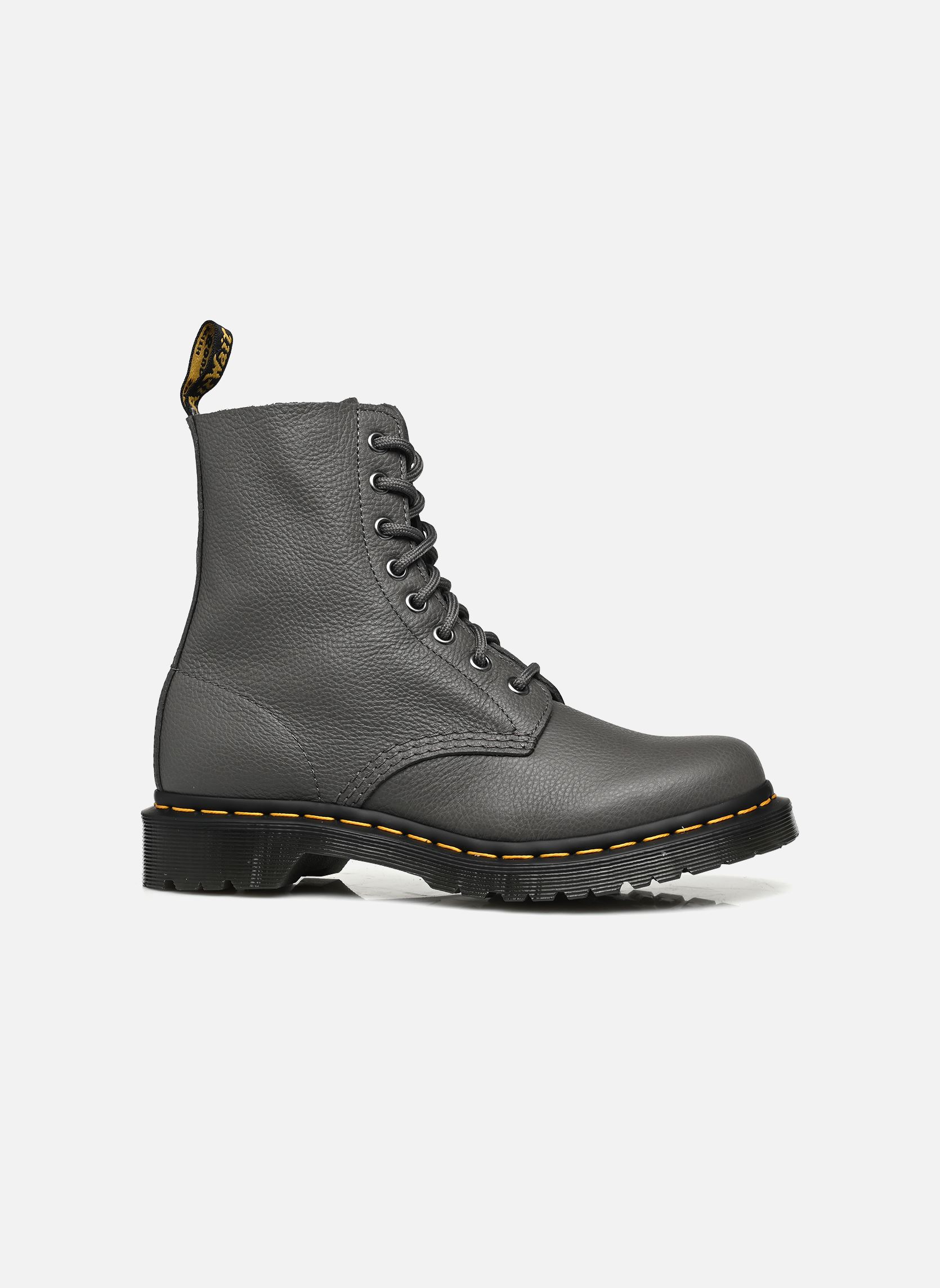 Veterlaarsjes 1460 Pascal dames grijs Dr. Martens Veterlaarsjes 1460 Pascal dames grijs GUNMETAL VIRGINIA