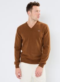 Truien Superfine Lambswool V-Neck heren blauw