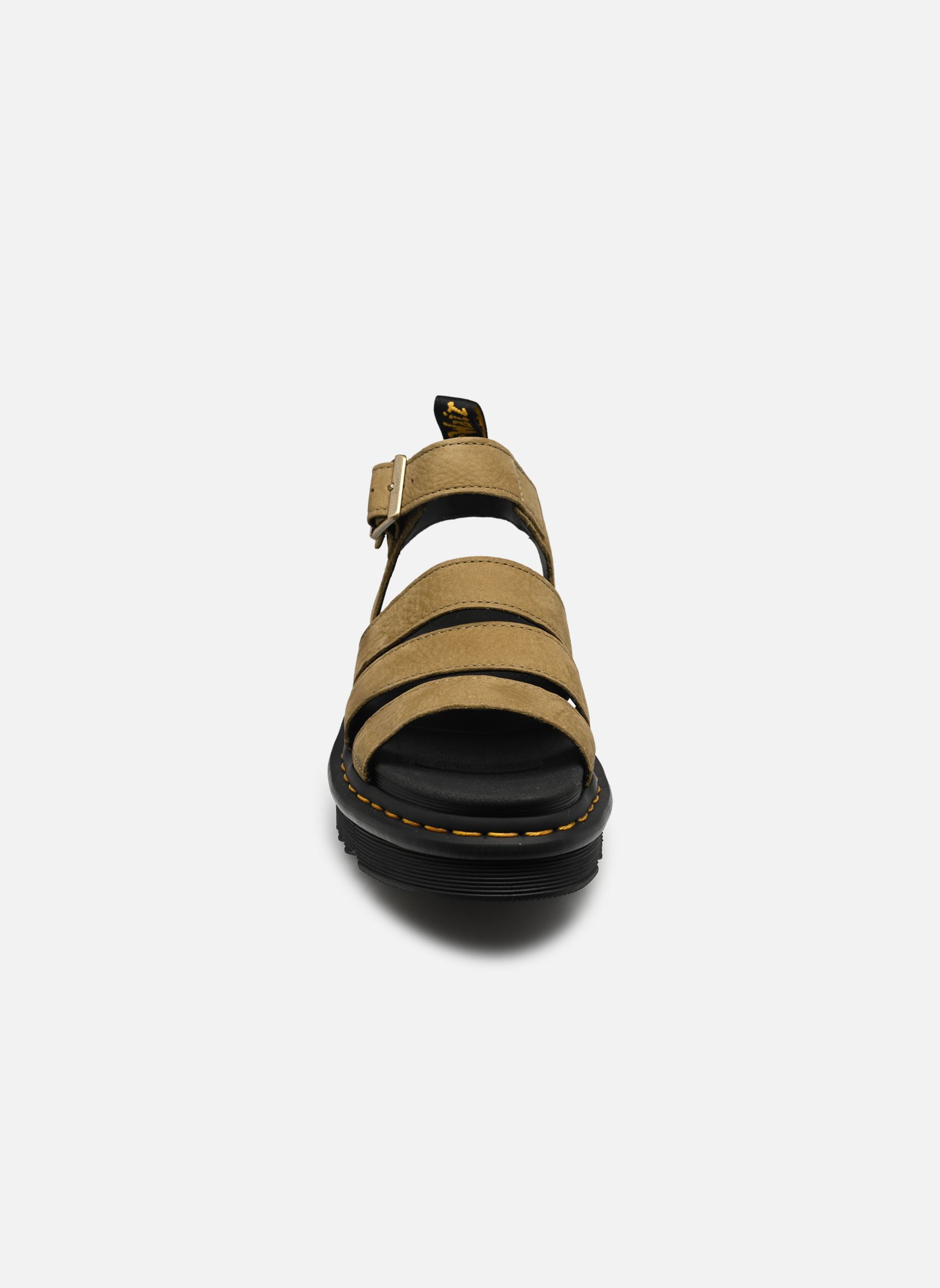Sandalen met sleehak en plateau Blaire dames groen Dr. Martens Sandalen met sleehak en plateau Blaire dames groen MUTED OLIVE TUMBLED NUBUCK