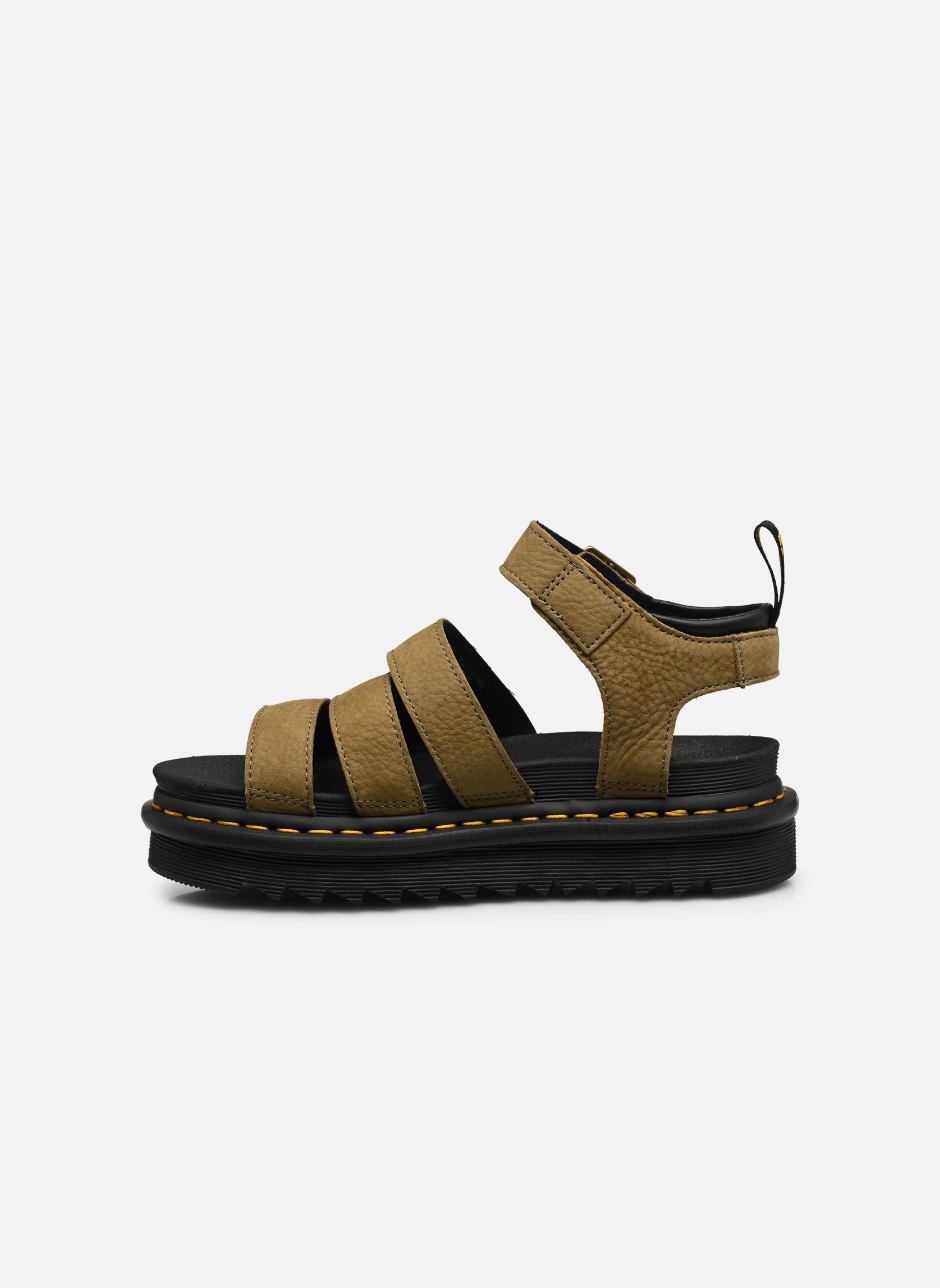 Sandalen met sleehak en plateau Blaire dames groen Dr. Martens Sandalen met sleehak en plateau Blaire dames groen MUTED OLIVE TUMBLED NUBUCK