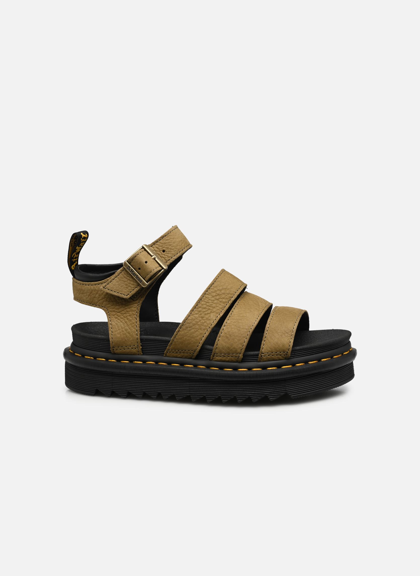 Sandalen met sleehak en plateau Blaire dames groen Dr. Martens Sandalen met sleehak en plateau Blaire dames groen MUTED OLIVE TUMBLED NUBUCK