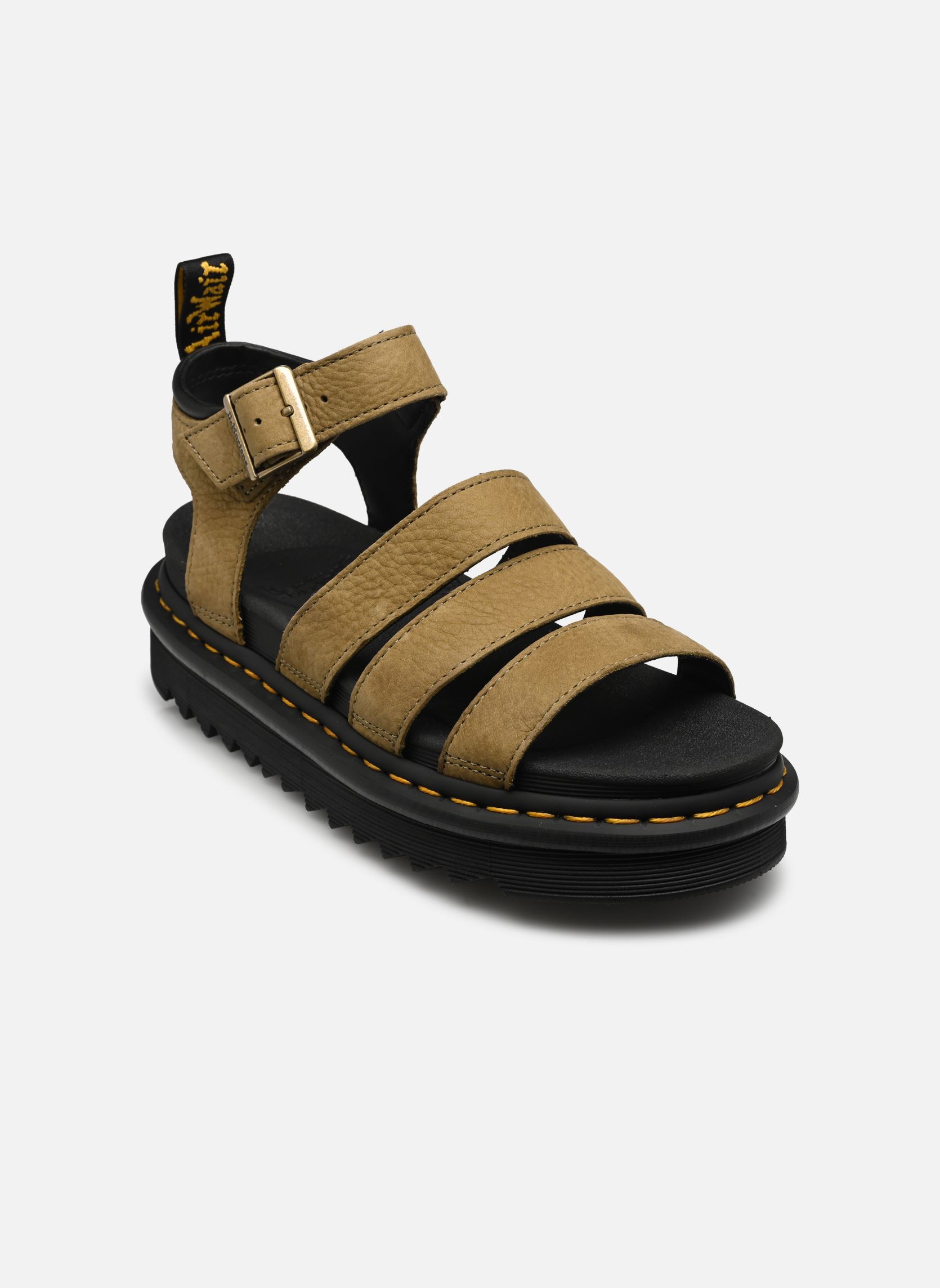 Sandalen met sleehak en plateau Blaire dames groen Dr. Martens Sandalen met sleehak en plateau Blaire dames groen MUTED OLIVE TUMBLED NUBUCK
