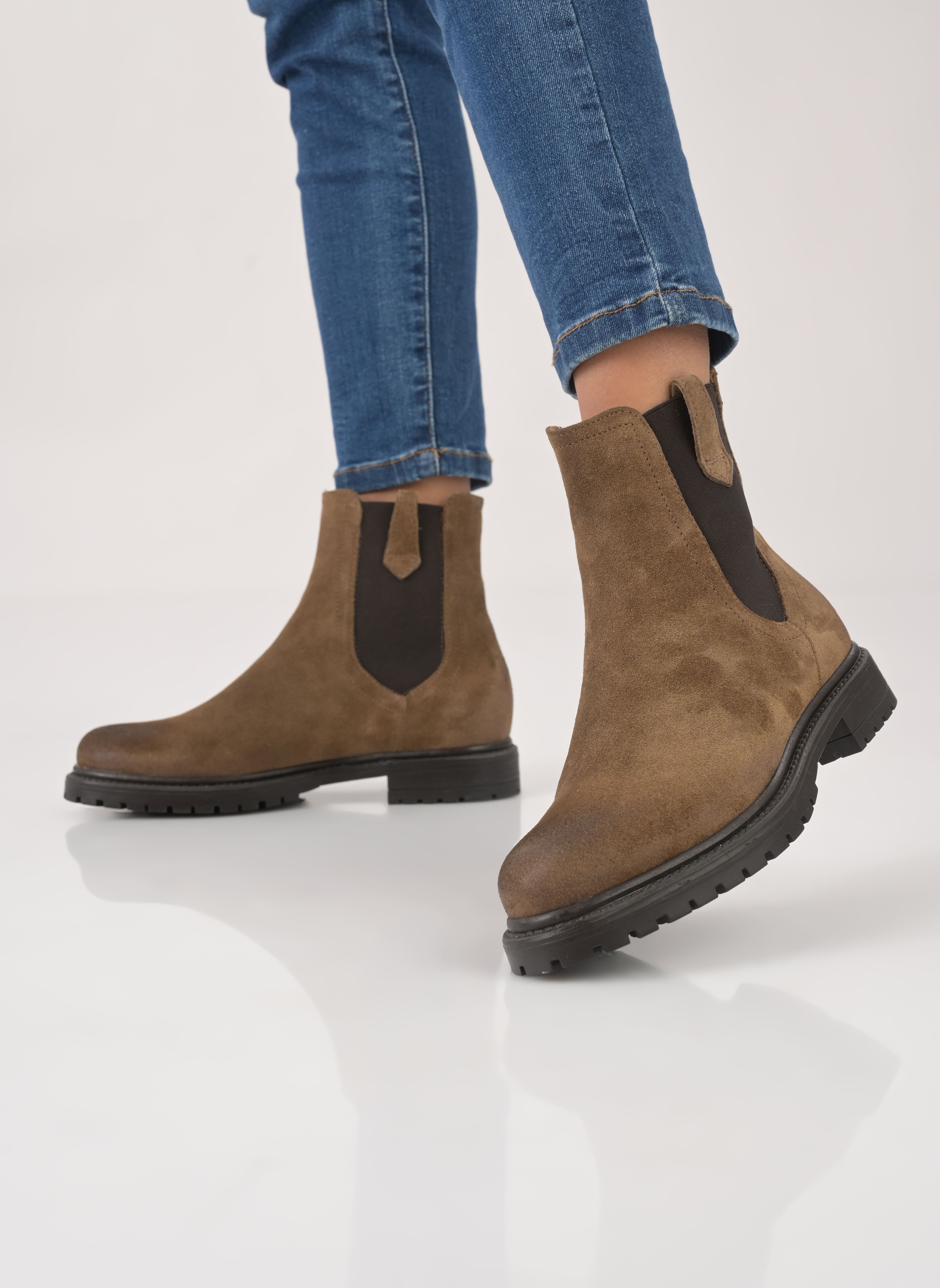 Bottines basses CANDIDE femme beige Jonak Bottines basses CANDIDE femme beige Croute taupe