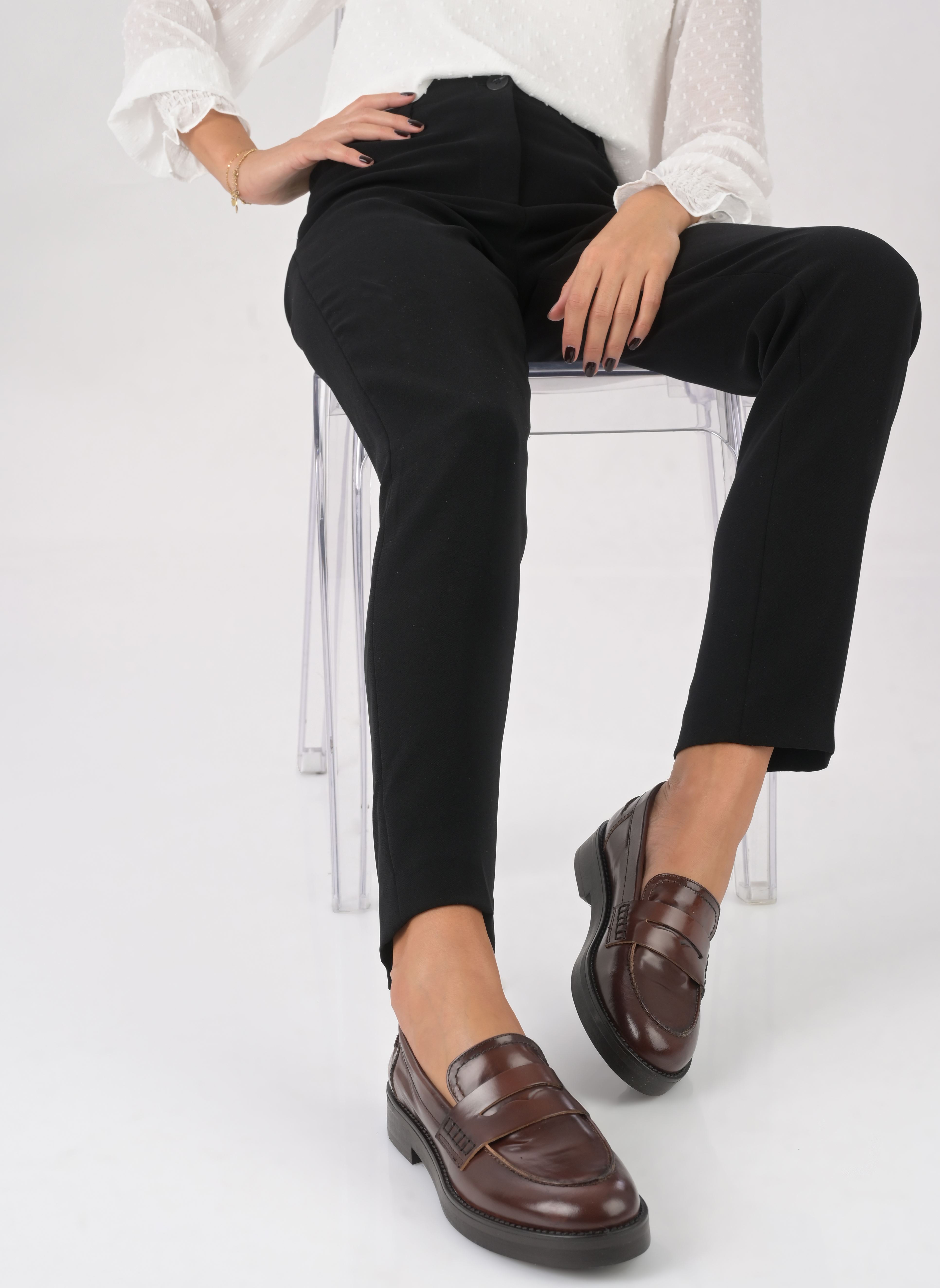 Mocassins MIRNA femme marron Jonak Mocassins MIRNA femme marron CUIR MARRON