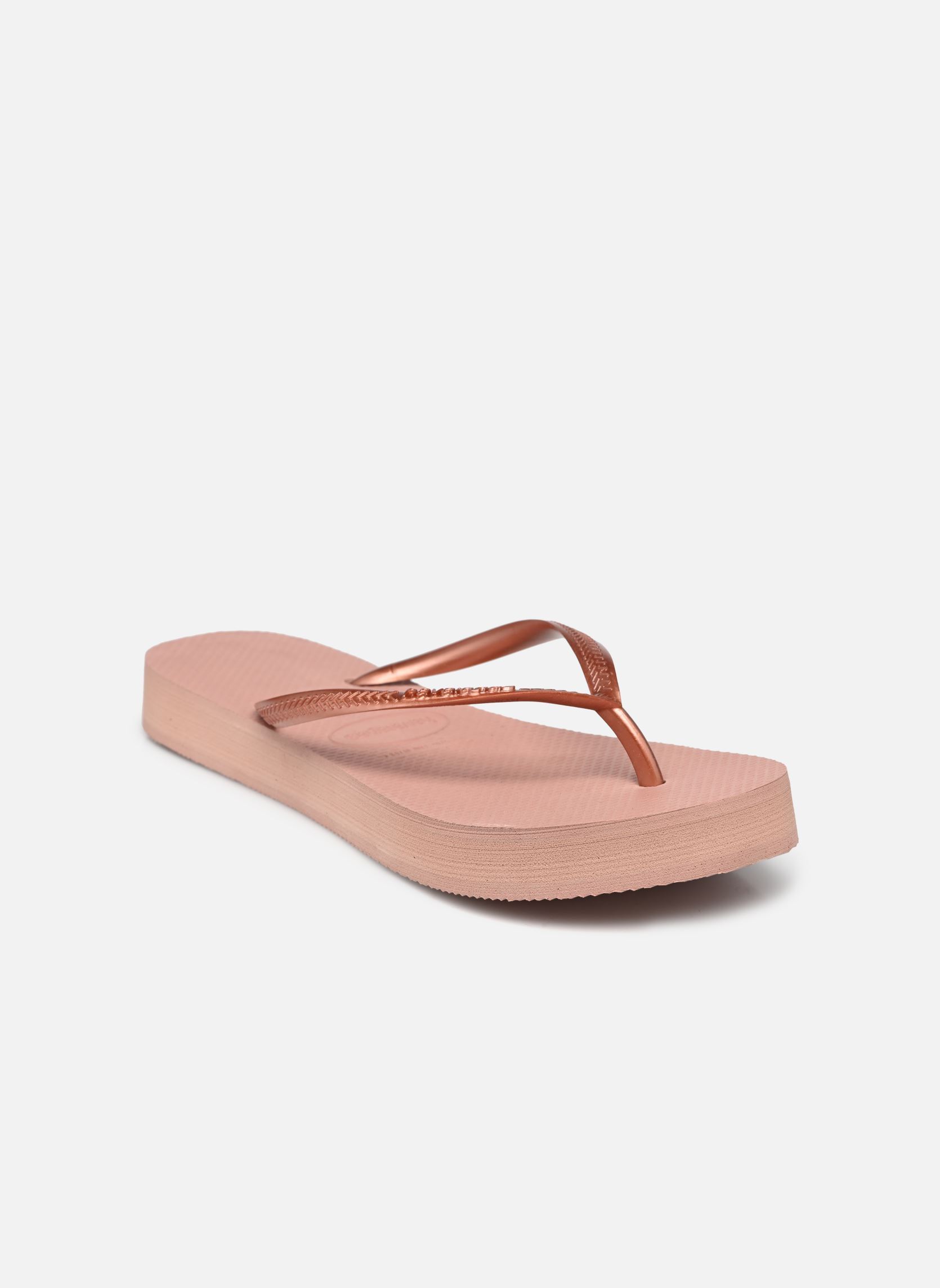 Flip-Flops Slim Flatform W damen rosa Havaianas Flip-Flops Slim Flatform W damen rosa CROCUS ROSE