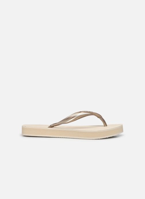 Tongs Havaianas Slim Flatform W Beige vue derrière