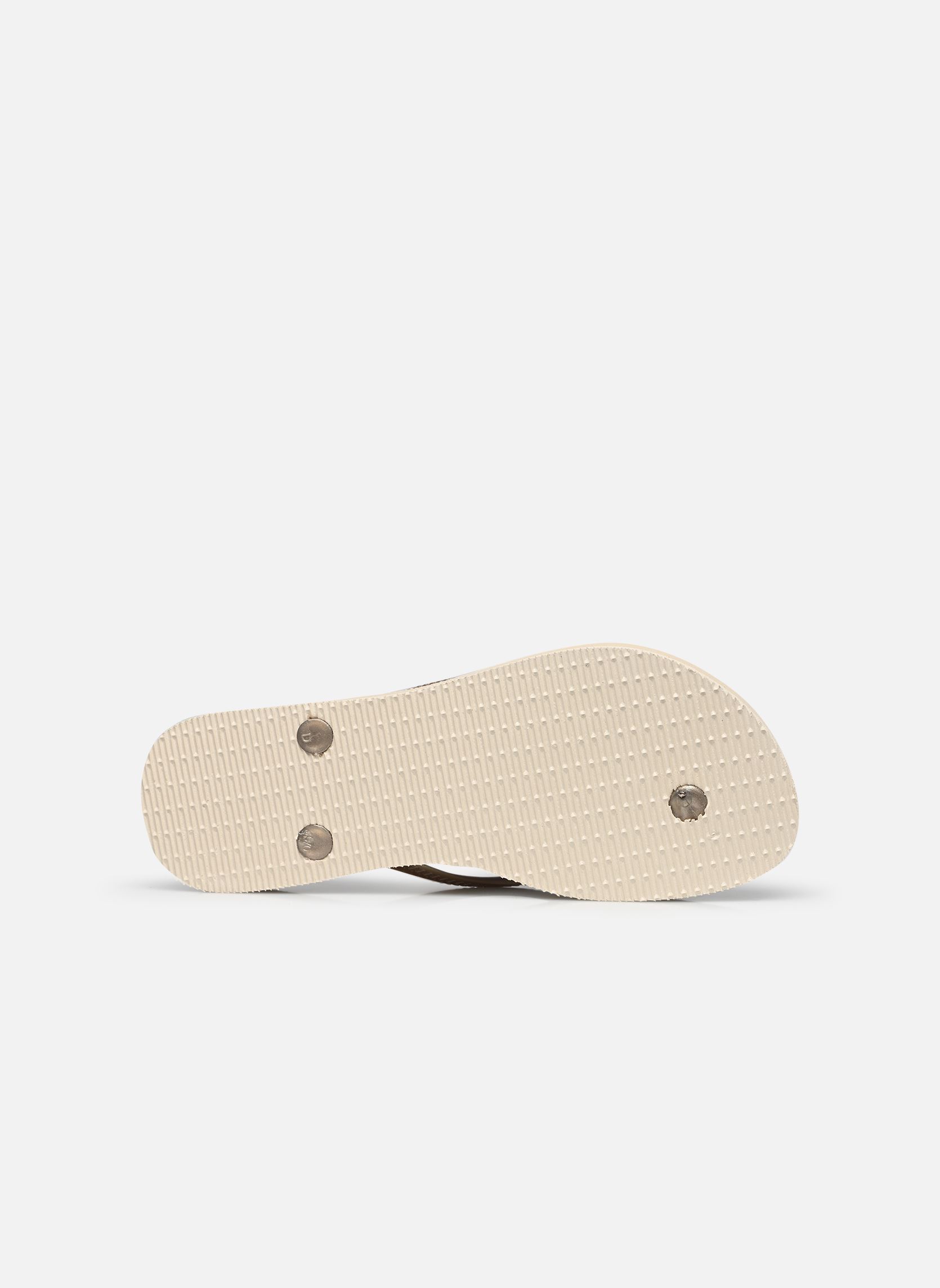 Tongs Havaianas Slim Flatform W Beige vue haut