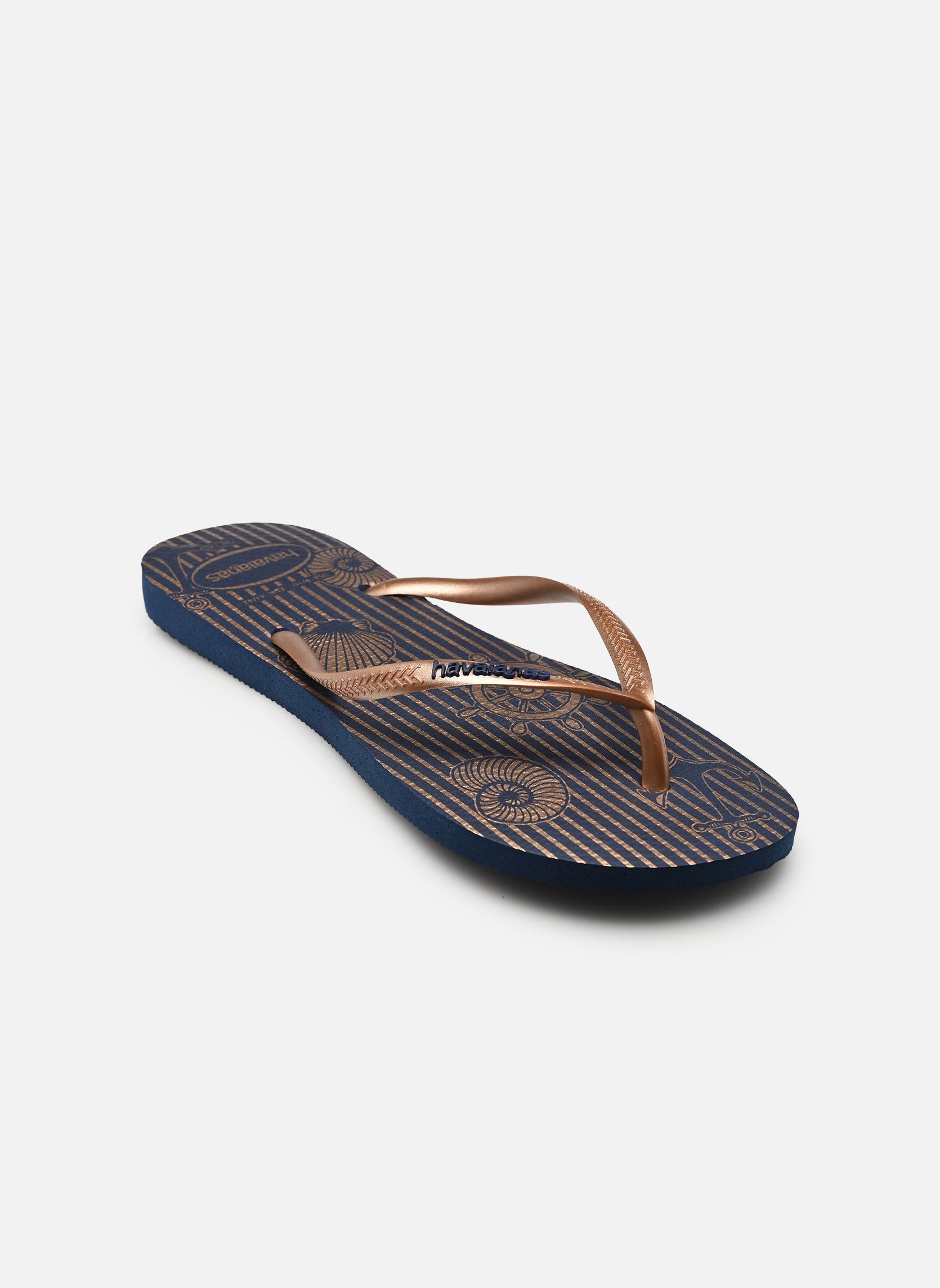 Flip-Flops HAV. SLIM NAUTICAL damen blau Havaianas Flip-Flops HAV. SLIM NAUTICAL damen blau NAVY BLUE/ROSE