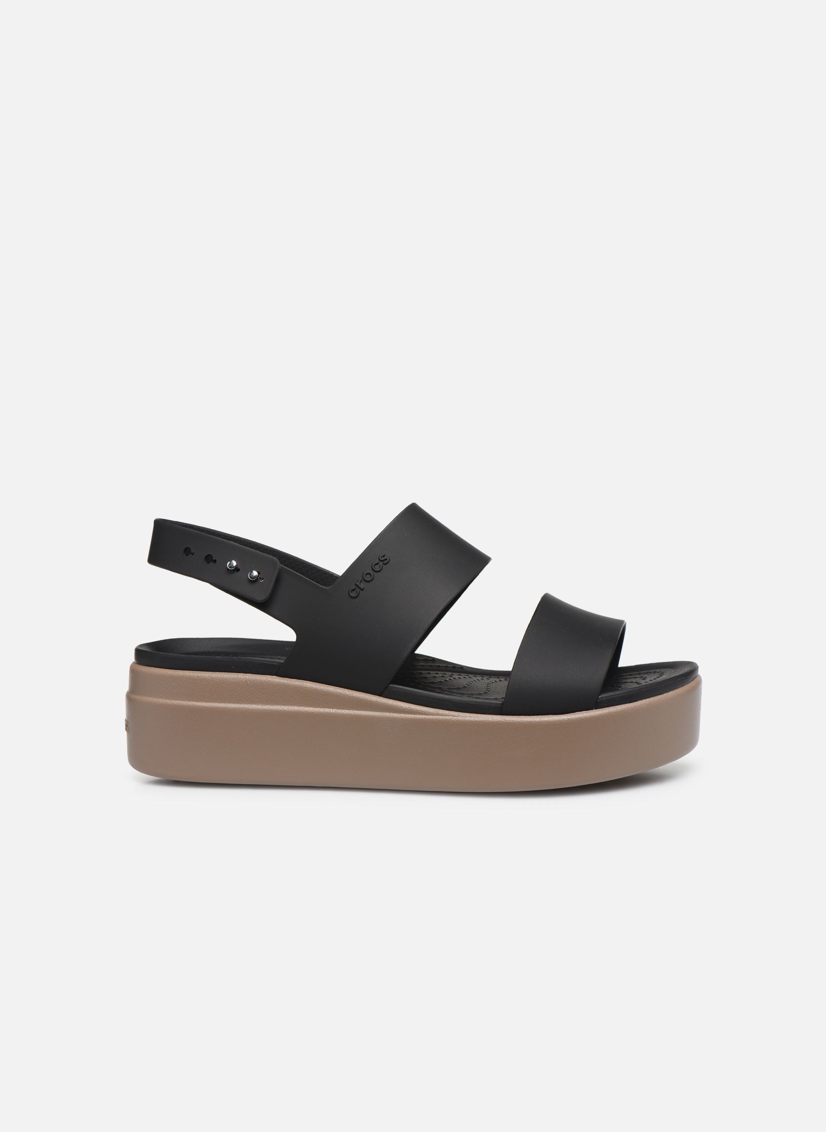 Sandales compensées et plateformes Crocs Brooklyn Low Wedge W femme noir Crocs Sandales compensées et plateformes Crocs Brooklyn Low Wedge W femme noir Black/Mushroom